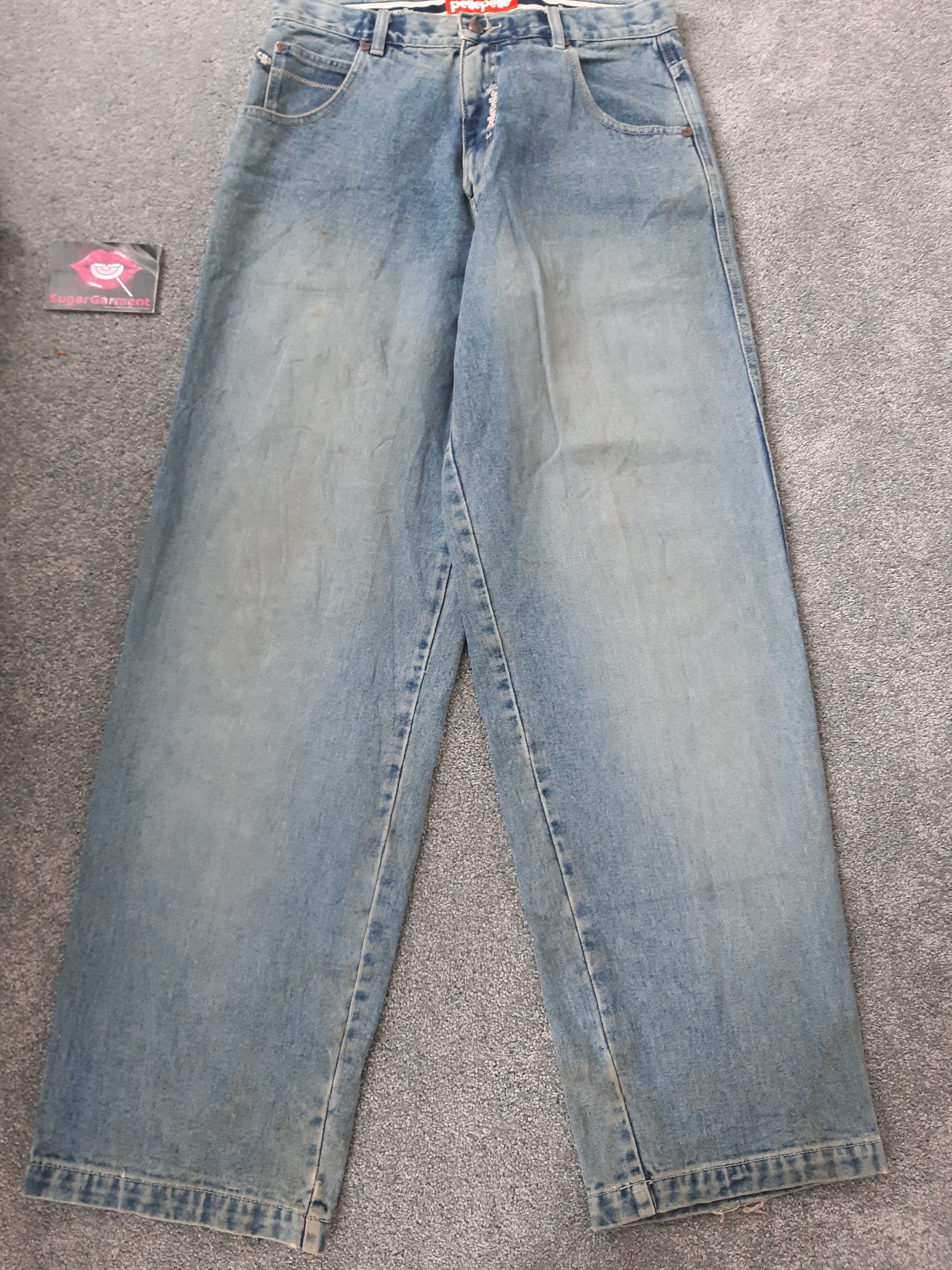 Marc Buchanan × Pelle Pelle × Vintage Pelle Pelle Baggy Jeans Size US 32 / EU 48 - 2 Thumbnail