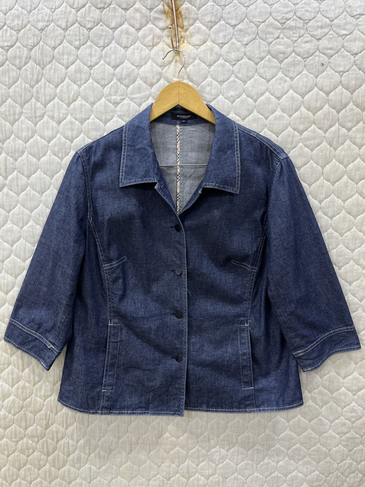 Burberry (Cccc). BURBERRYS LONDON DENIM JACKET Size M / US 6-8 / IT 42-44 - 2 Thumbnail