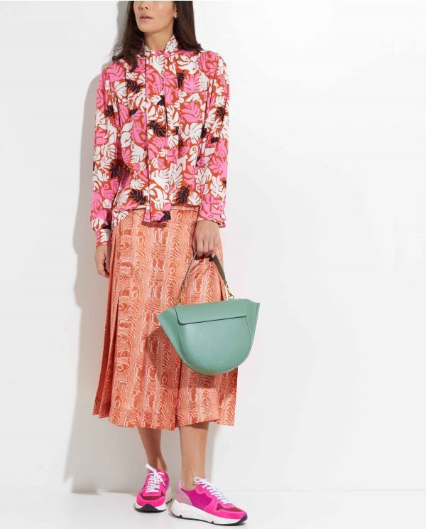 Marni BNWT SS20 MARNI SILK TWILL A-LINE SKIRT 42 Size 28" / US 6 / IT 42 - 13 Thumbnail