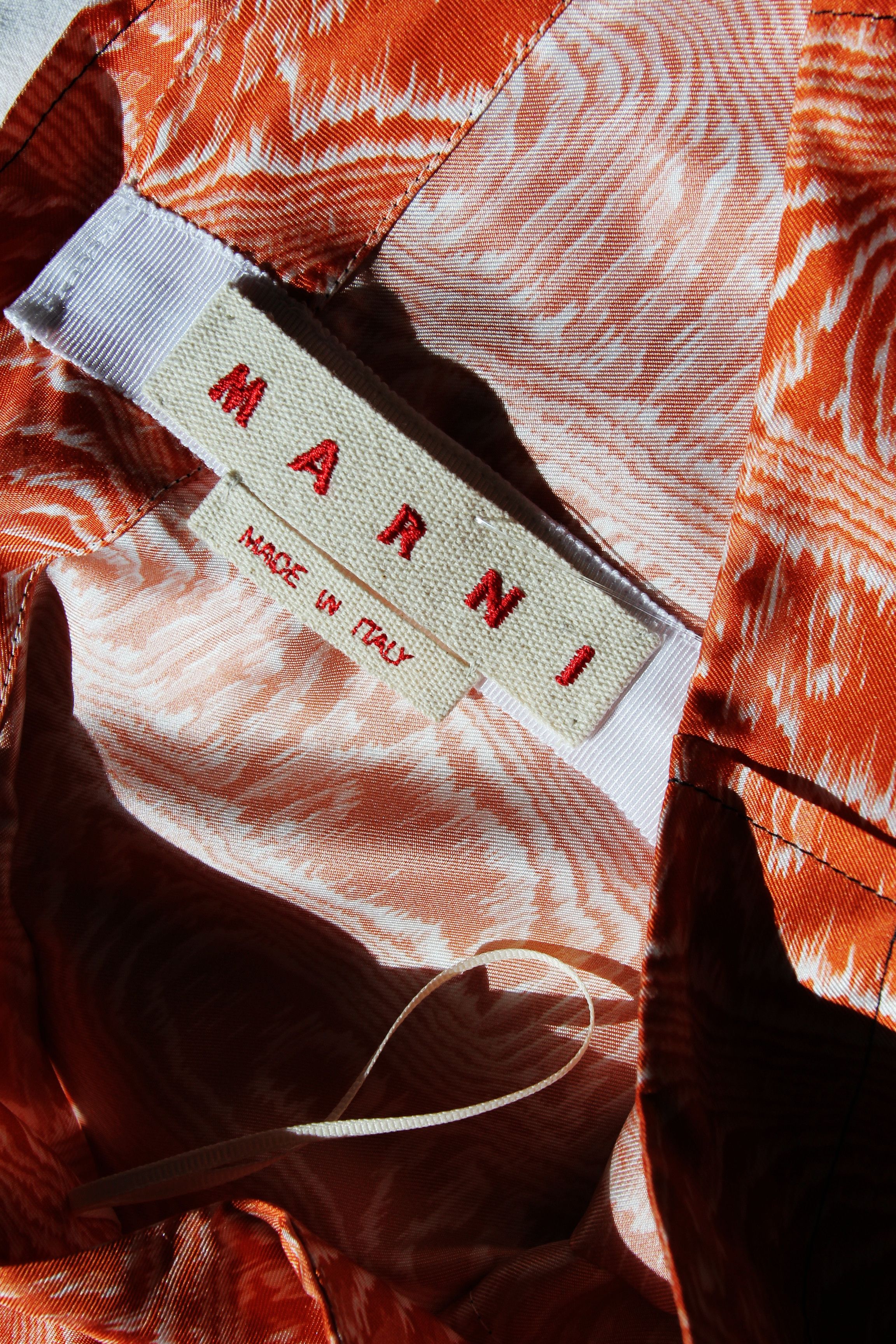 Marni BNWT SS20 MARNI SILK TWILL A-LINE SKIRT 42 Size 28" / US 6 / IT 42 - 8 Thumbnail