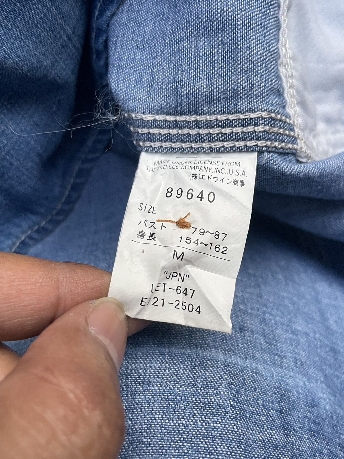 Lee Lee Union Made Denim Dress Size S / US 4 / IT 40 - 11 Thumbnail