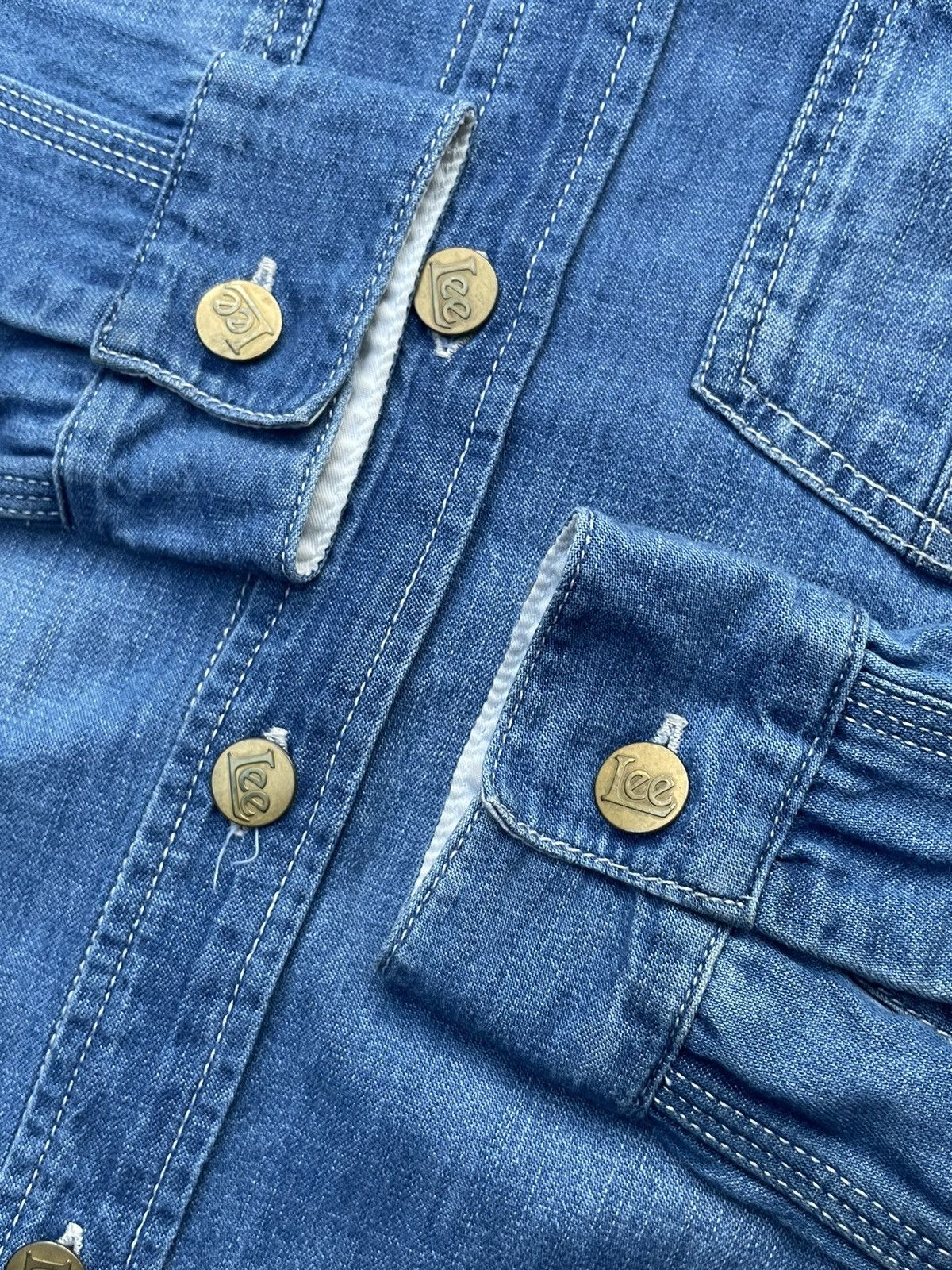 Lee Lee Union Made Denim Dress Size S / US 4 / IT 40 - 12 Thumbnail