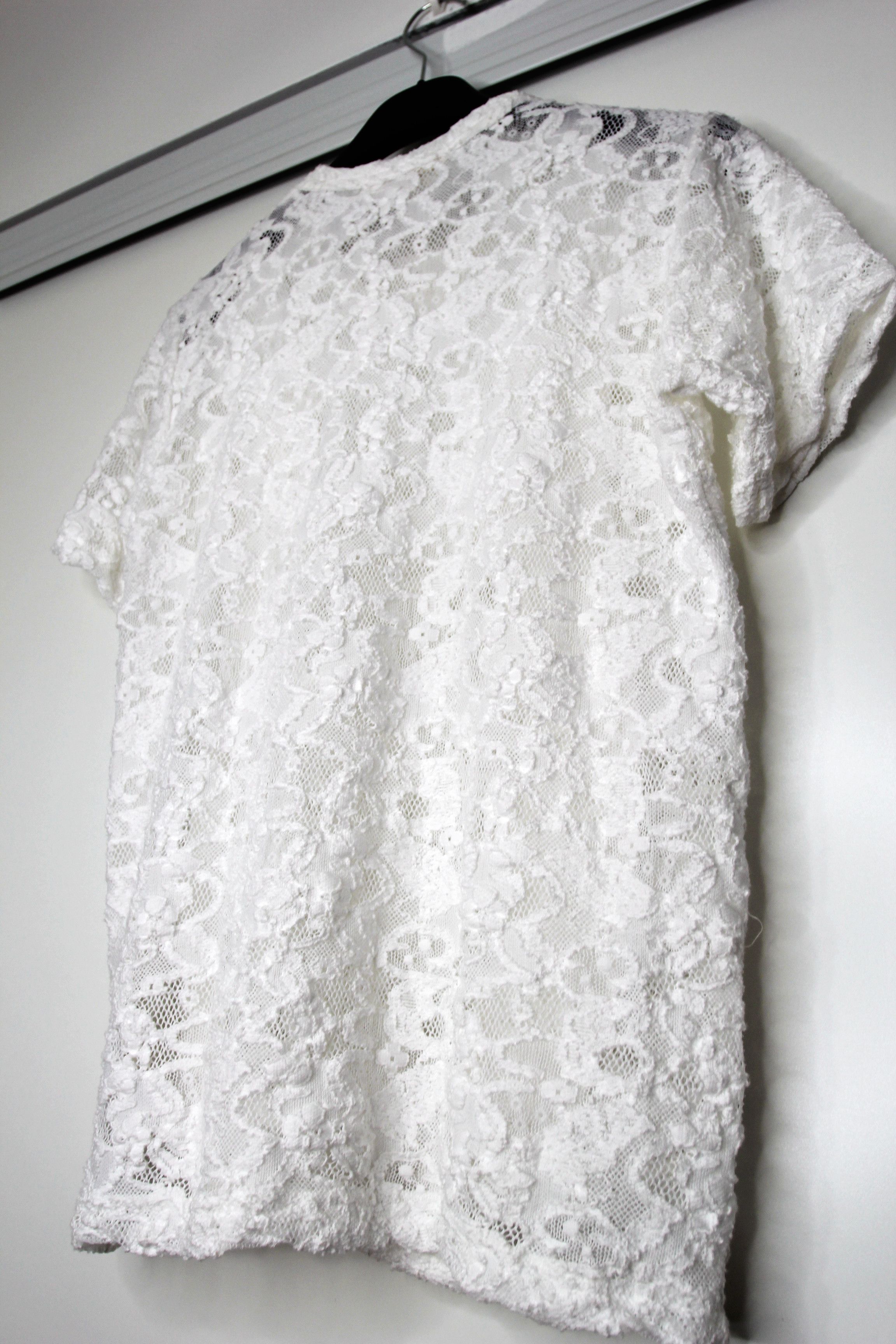 Comme des Garcons BNWT SS20 COMME DES GARCONS LACE TSHIRT M Size M / US 6-8 / IT 42-44 - 7 Thumbnail