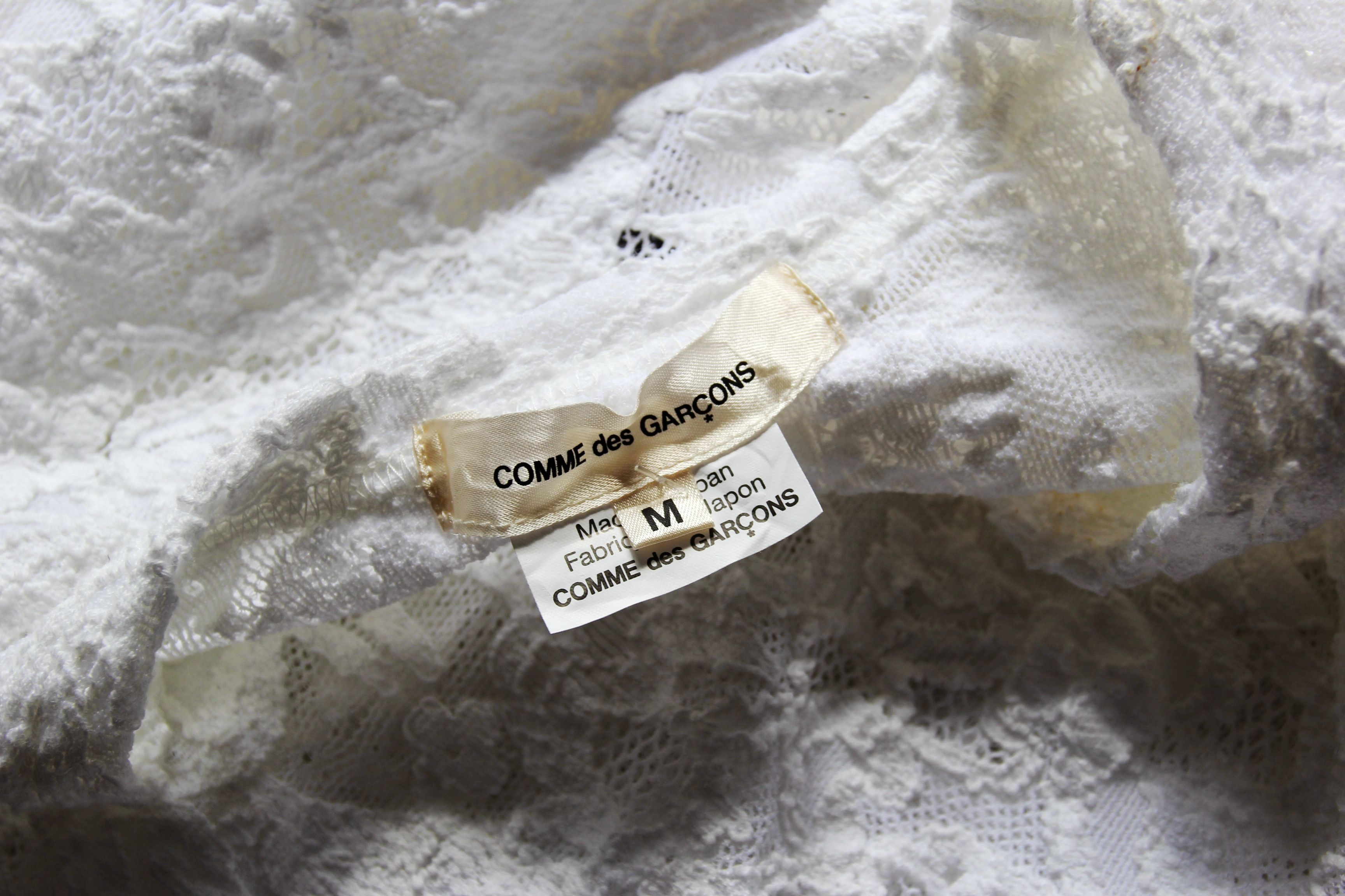 Comme des Garcons BNWT SS20 COMME DES GARCONS LACE TSHIRT M Size M / US 6-8 / IT 42-44 - 8 Thumbnail