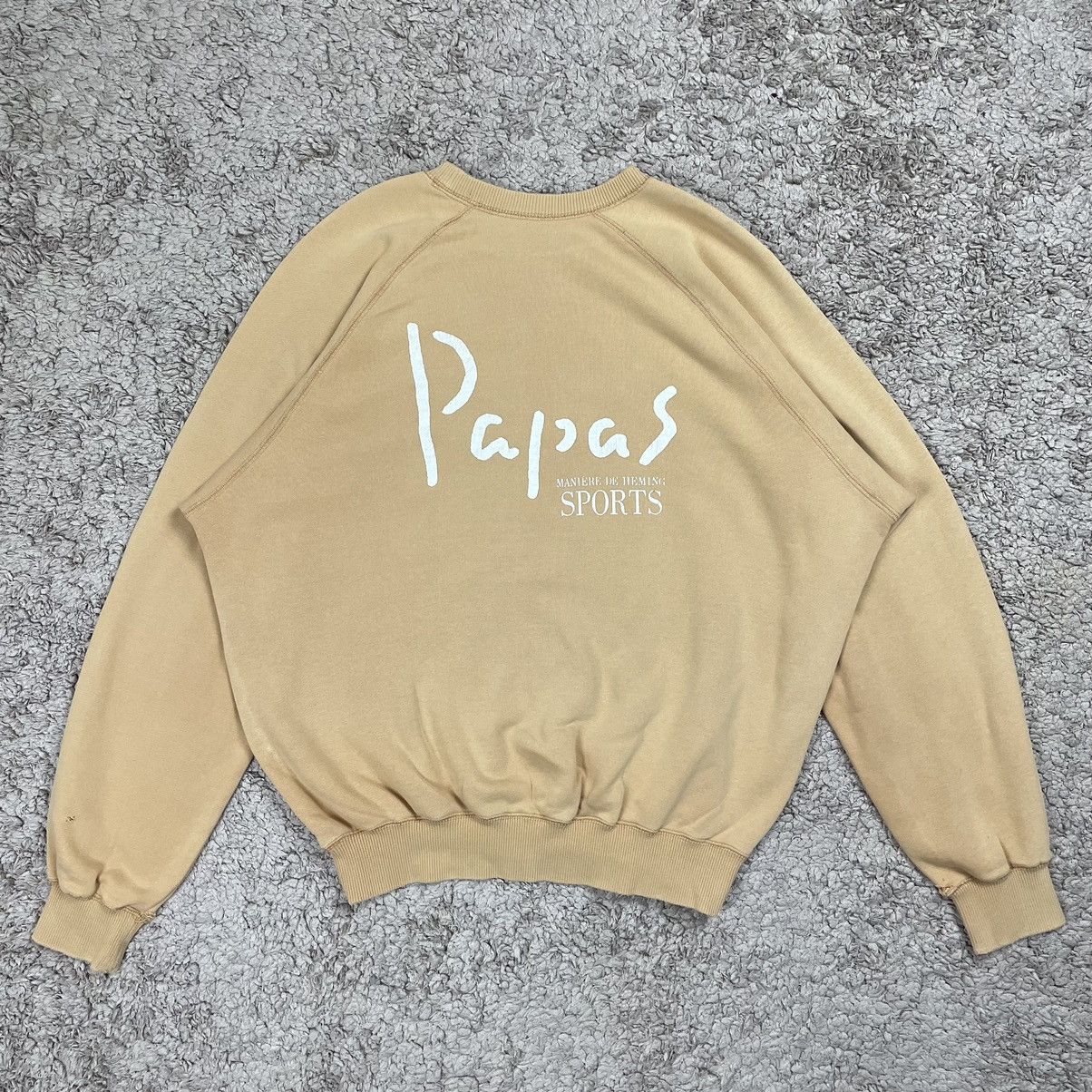 Vintage Vintage Distress Papas Big Spellout Sweatshirt Size US M / EU 48-50 / 2 - 1 Thumbnail