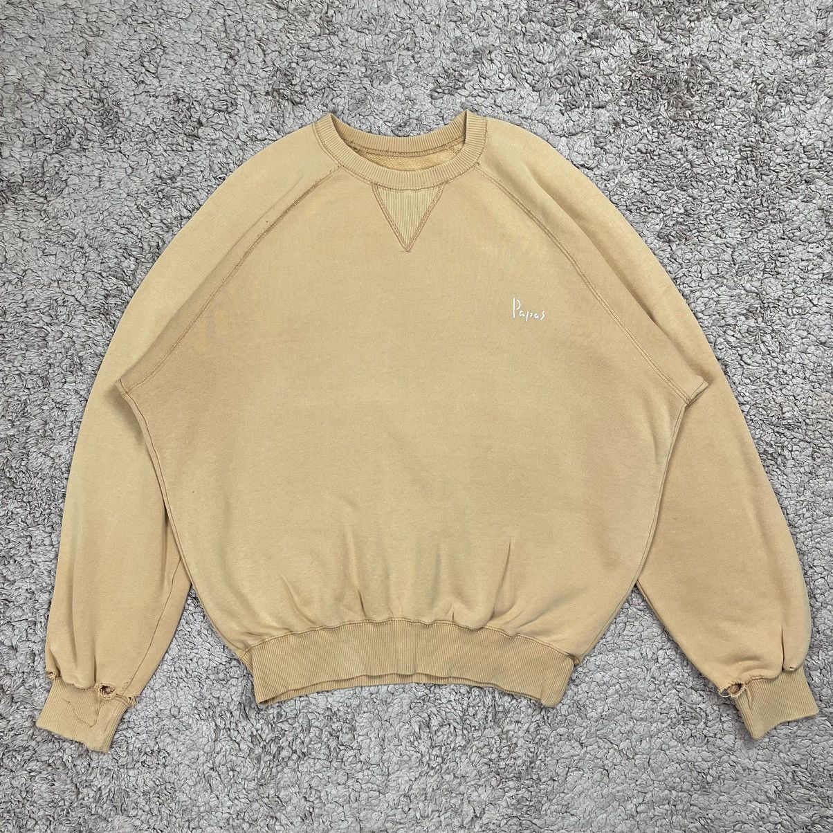 Vintage Vintage Distress Papas Big Spellout Sweatshirt Size US M / EU 48-50 / 2 - 2 Thumbnail