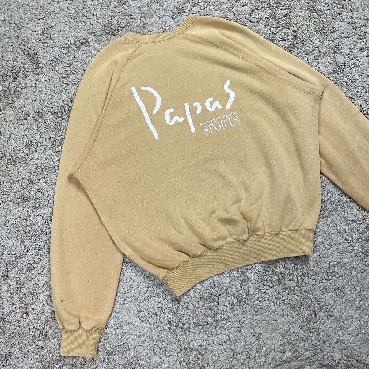 Vintage Vintage Distress Papas Big Spellout Sweatshirt Size US M / EU 48-50 / 2 - 3 Thumbnail