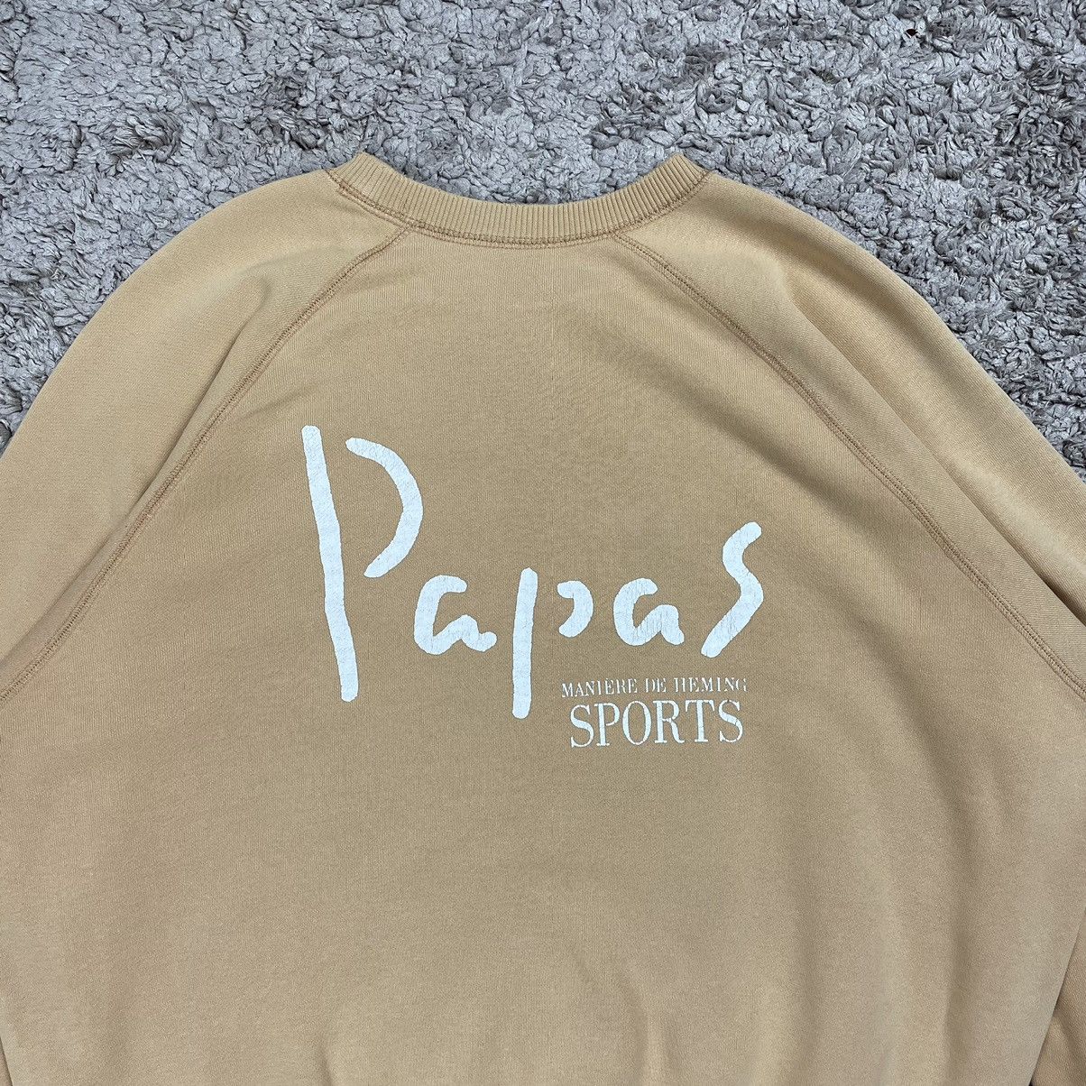Vintage Vintage Distress Papas Big Spellout Sweatshirt Size US M / EU 48-50 / 2 - 5 Thumbnail