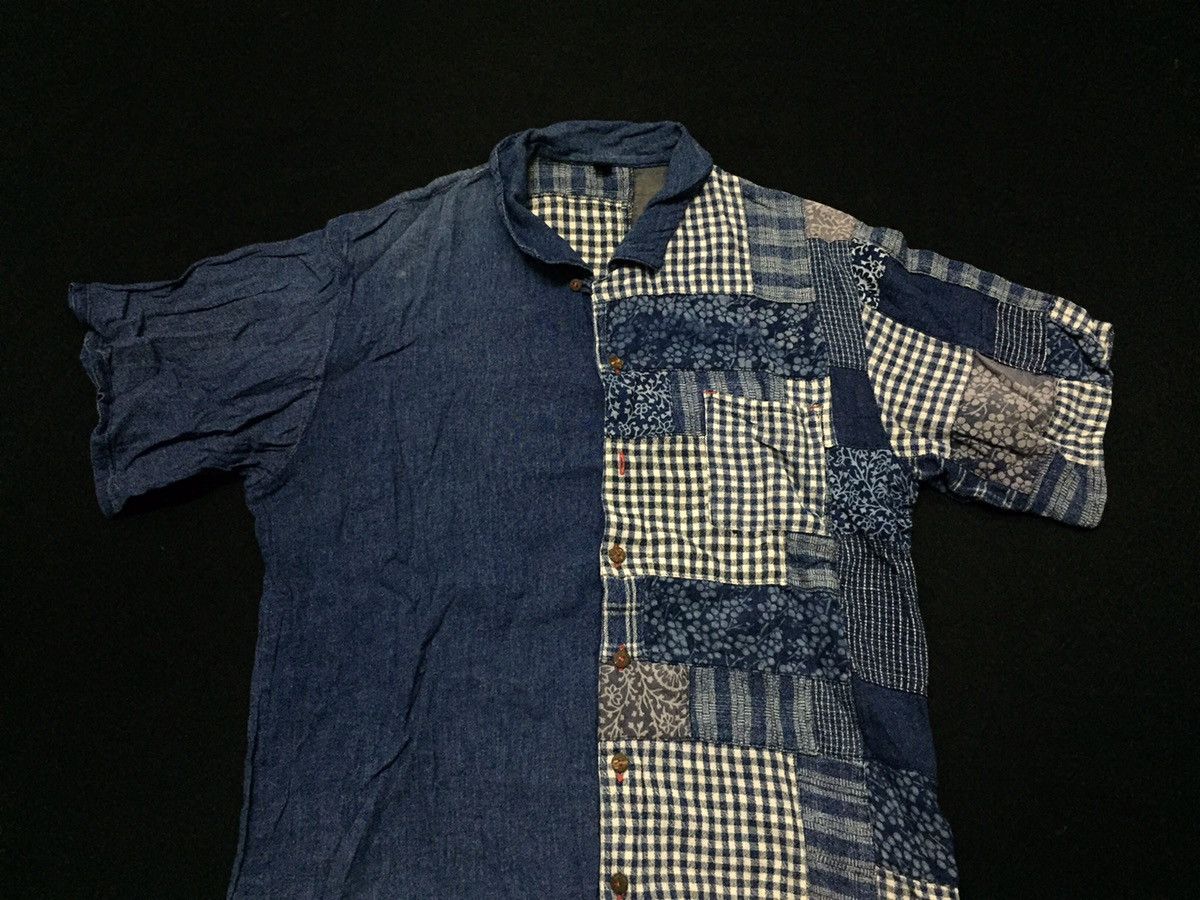 Designer × Japanese Brand Vintage japanese patchwork button ups Size US L / EU 52-54 / 3 - 4 Thumbnail