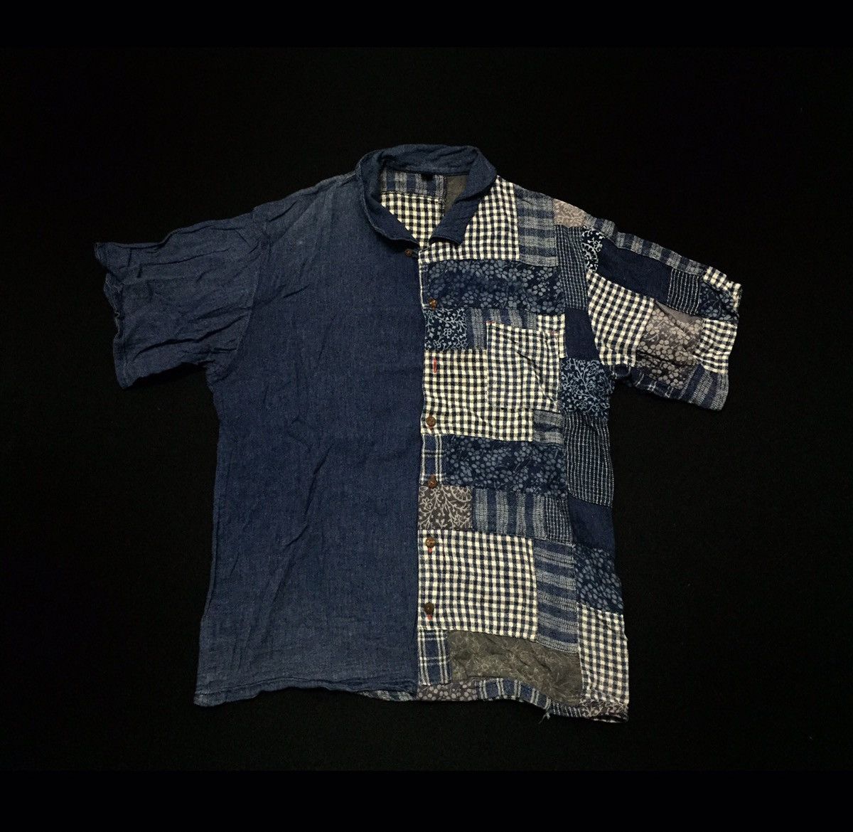 Designer × Japanese Brand Vintage japanese patchwork button ups Size US L / EU 52-54 / 3 - 1 Thumbnail