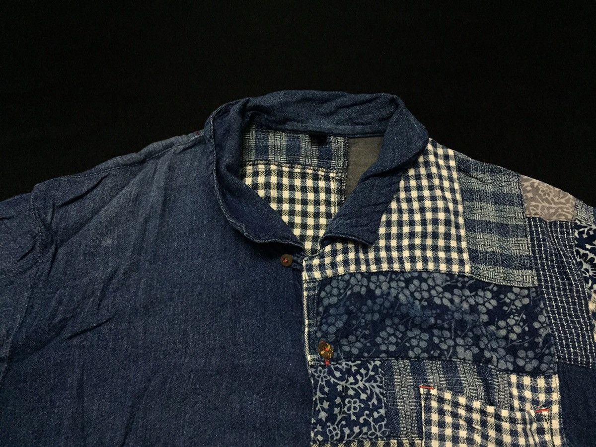 Designer × Japanese Brand Vintage japanese patchwork button ups Size US L / EU 52-54 / 3 - 5 Thumbnail