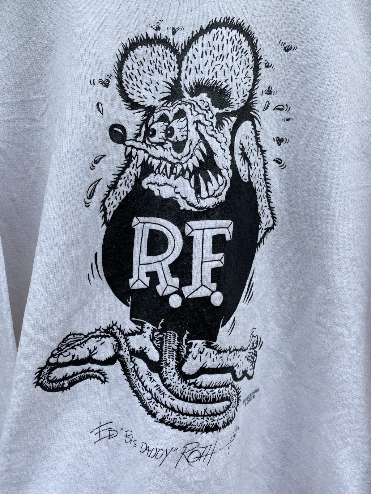 Vintage OG 1993 Mooneyes Rat Fink Ed Roth Pullover Sweatshirt Size US L / EU 52-54 / 3 - 5 Thumbnail