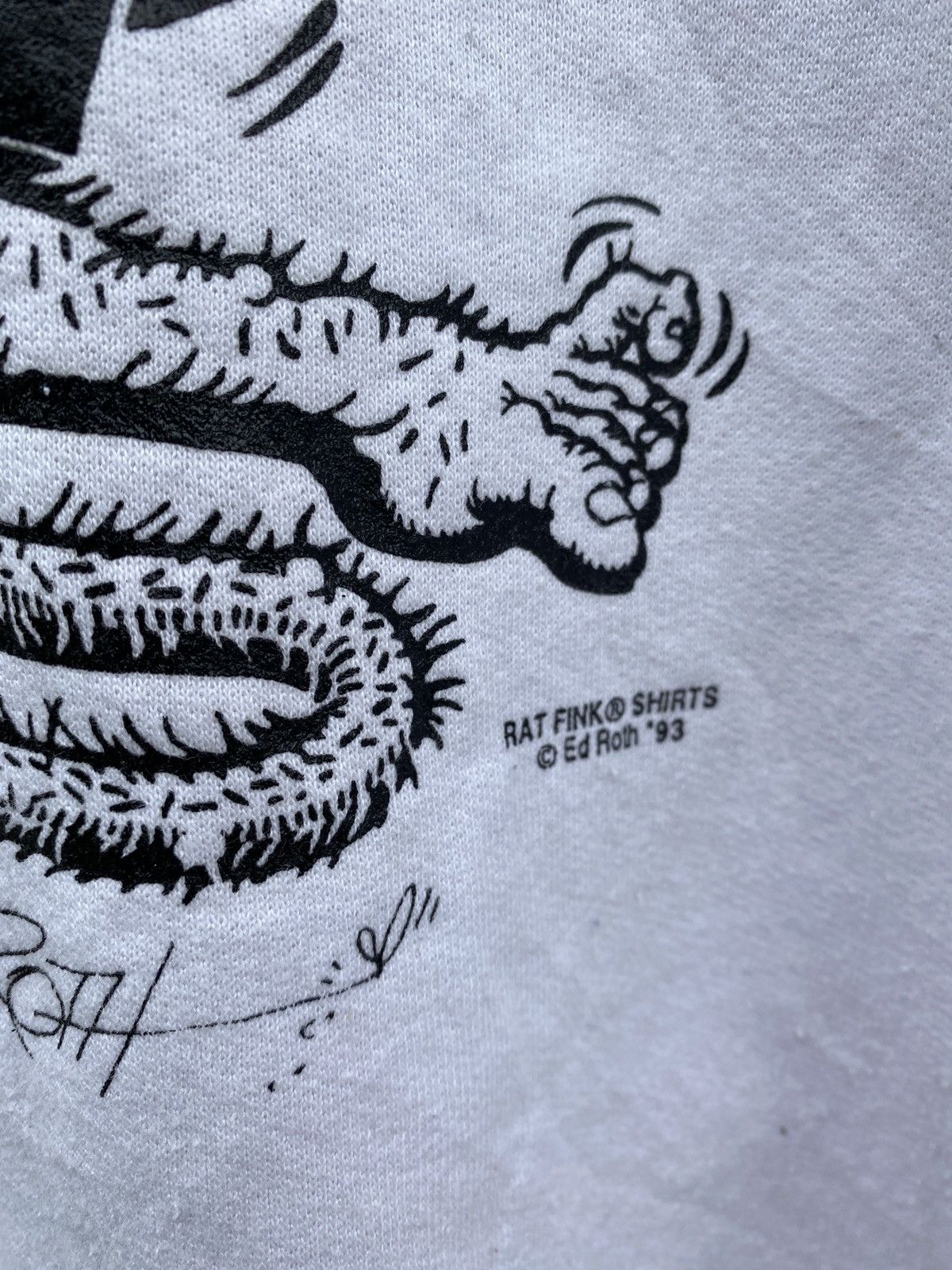Vintage OG 1993 Mooneyes Rat Fink Ed Roth Pullover Sweatshirt Size US L / EU 52-54 / 3 - 4 Thumbnail