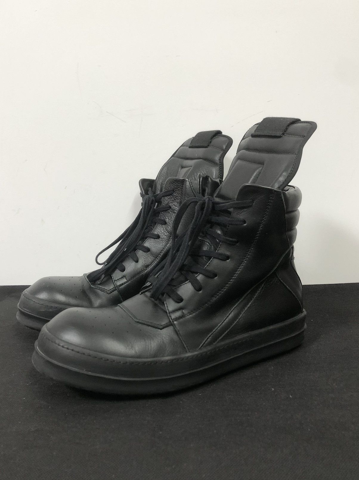 Rick Owens Rick owens geobasket all black sz 41 | Grailed