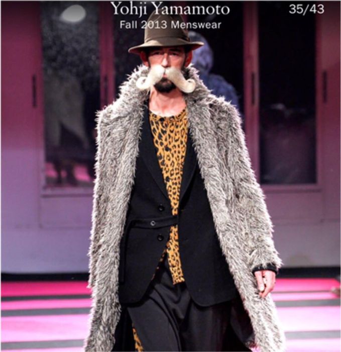 Yohji Yamamoto Yohji Yamamoto pour homme 13aw runway fur coat