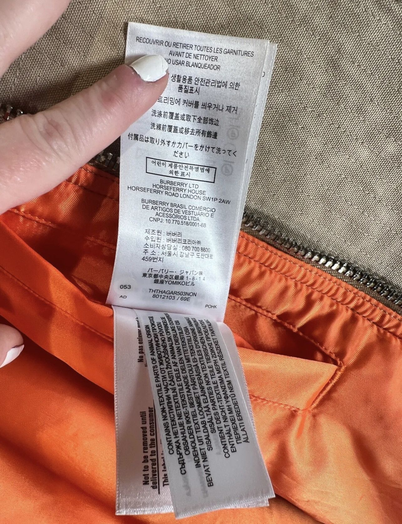 Burberry Burberry 2019 Flight Jacket/Bomber, Size 48/L Size US M / EU 48-50 / 2 - 15 Thumbnail