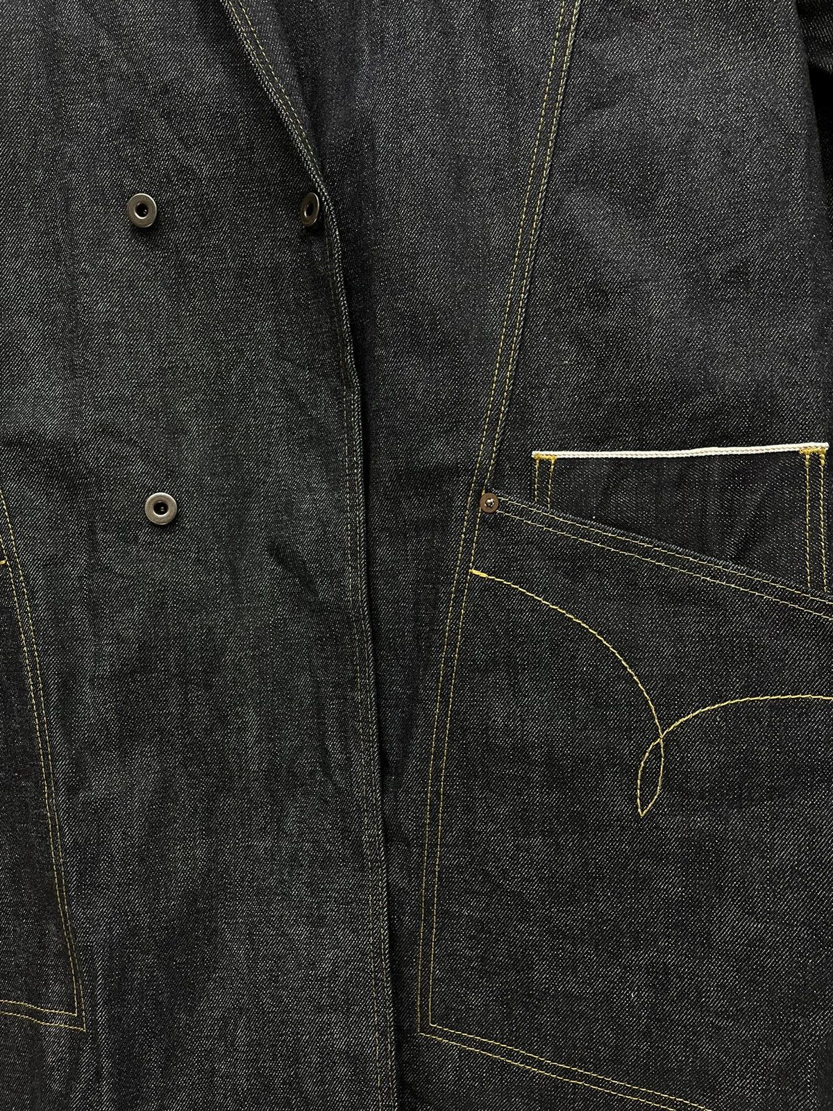 Johnbull × Sample Industries JOHNBULL Selvedge Double Breasted Denim Indigo Sample Jacket Size US L / EU 52-54 / 3 - 5 Thumbnail