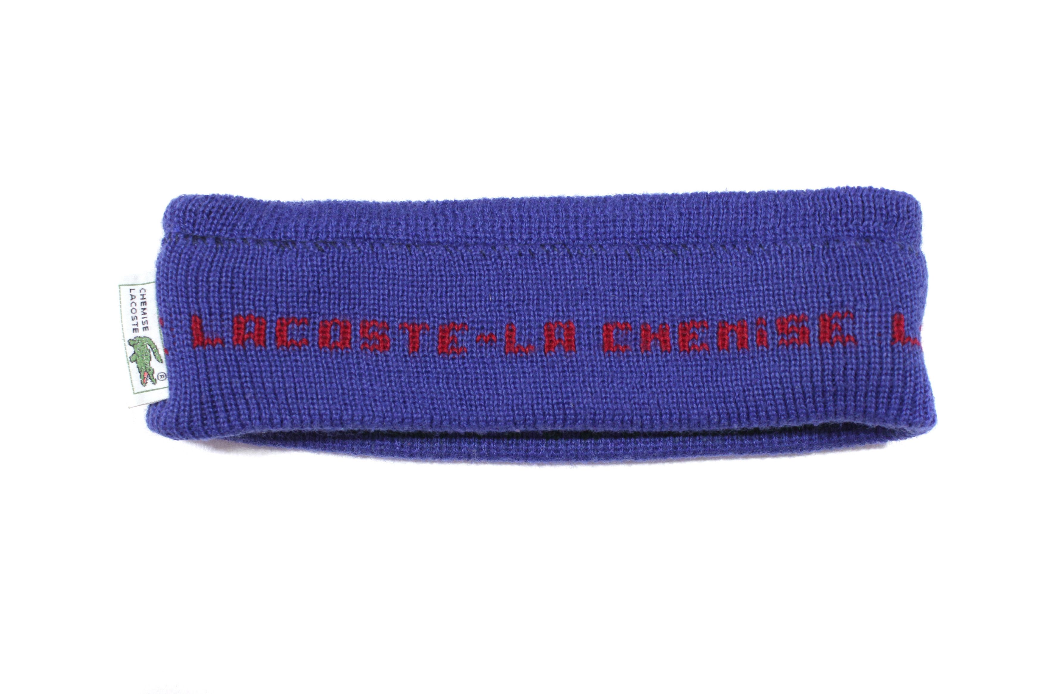 Lacoste 90S Logo Headband Vintage Size ONE SIZE - 3 Thumbnail