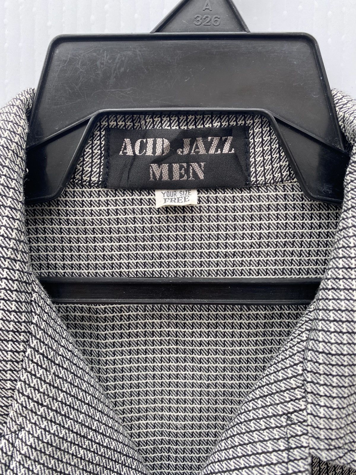 Japanese Brand Acid Jazz Men sasaki checkered peinted logo button up shirt Size US M / EU 48-50 / 2 - 5 Thumbnail