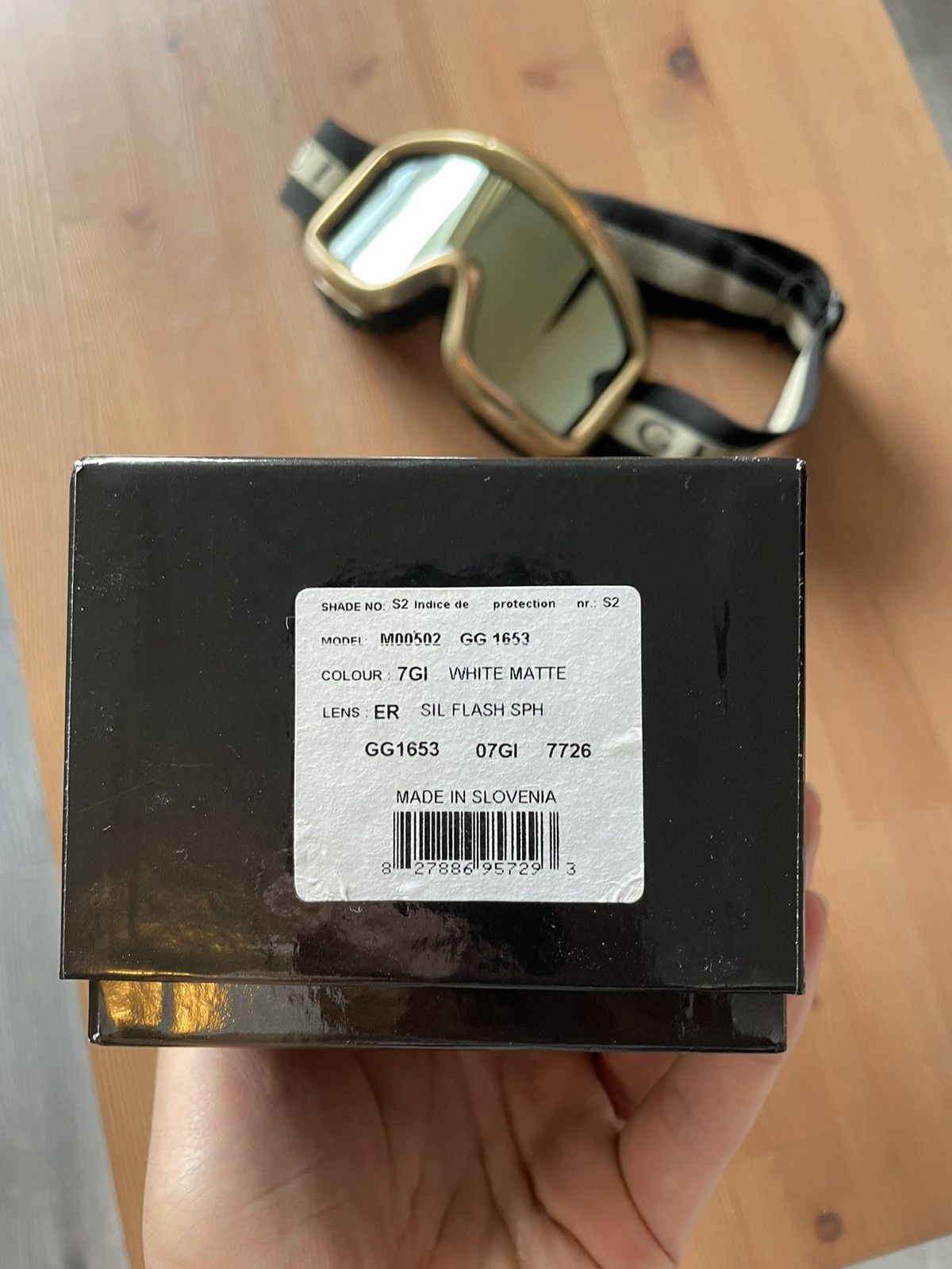 Gucci Gold and Black Ski Goggles Size ONE SIZE - 15 Thumbnail
