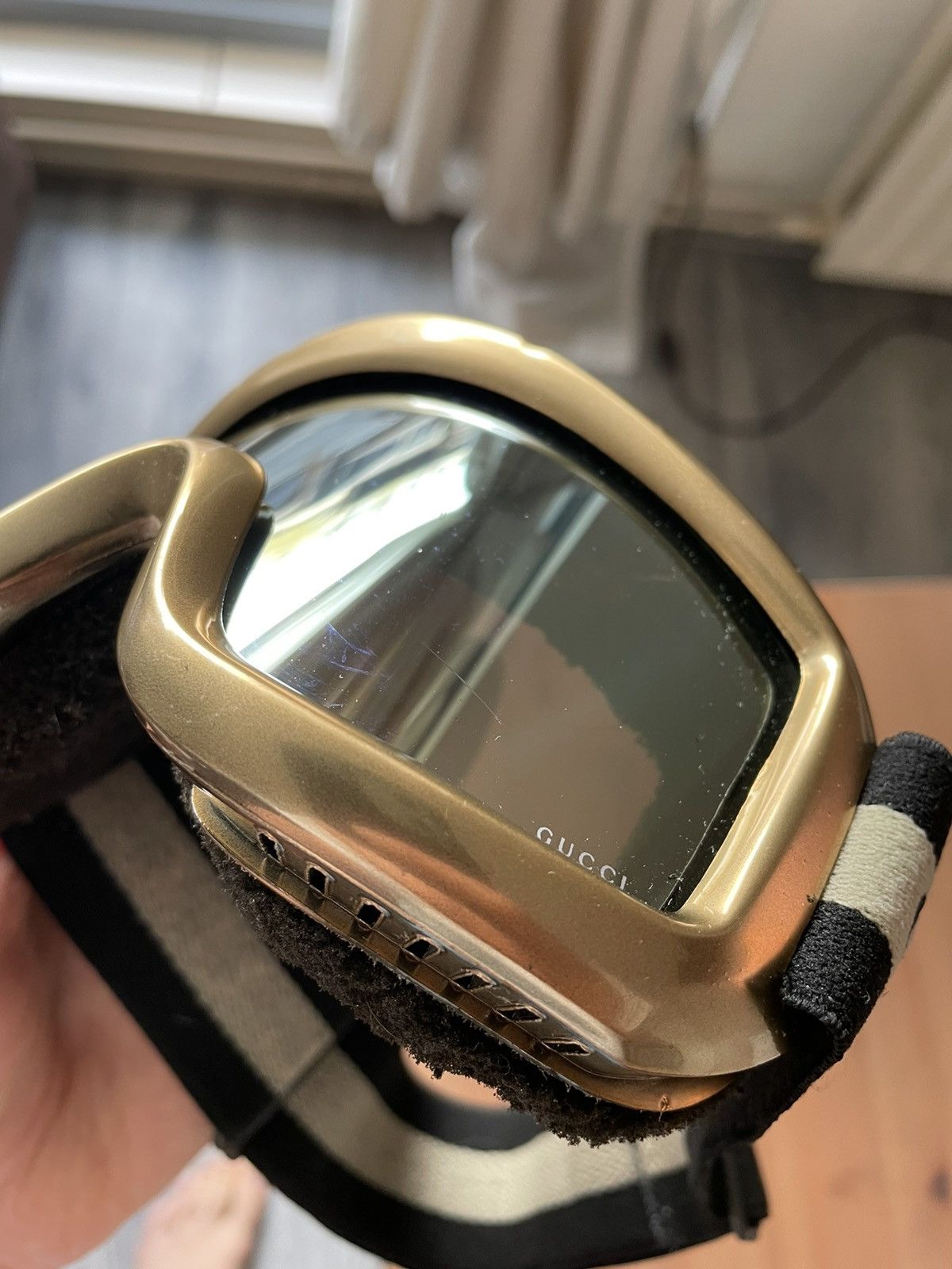 Gucci Gold and Black Ski Goggles Size ONE SIZE - 4 Thumbnail