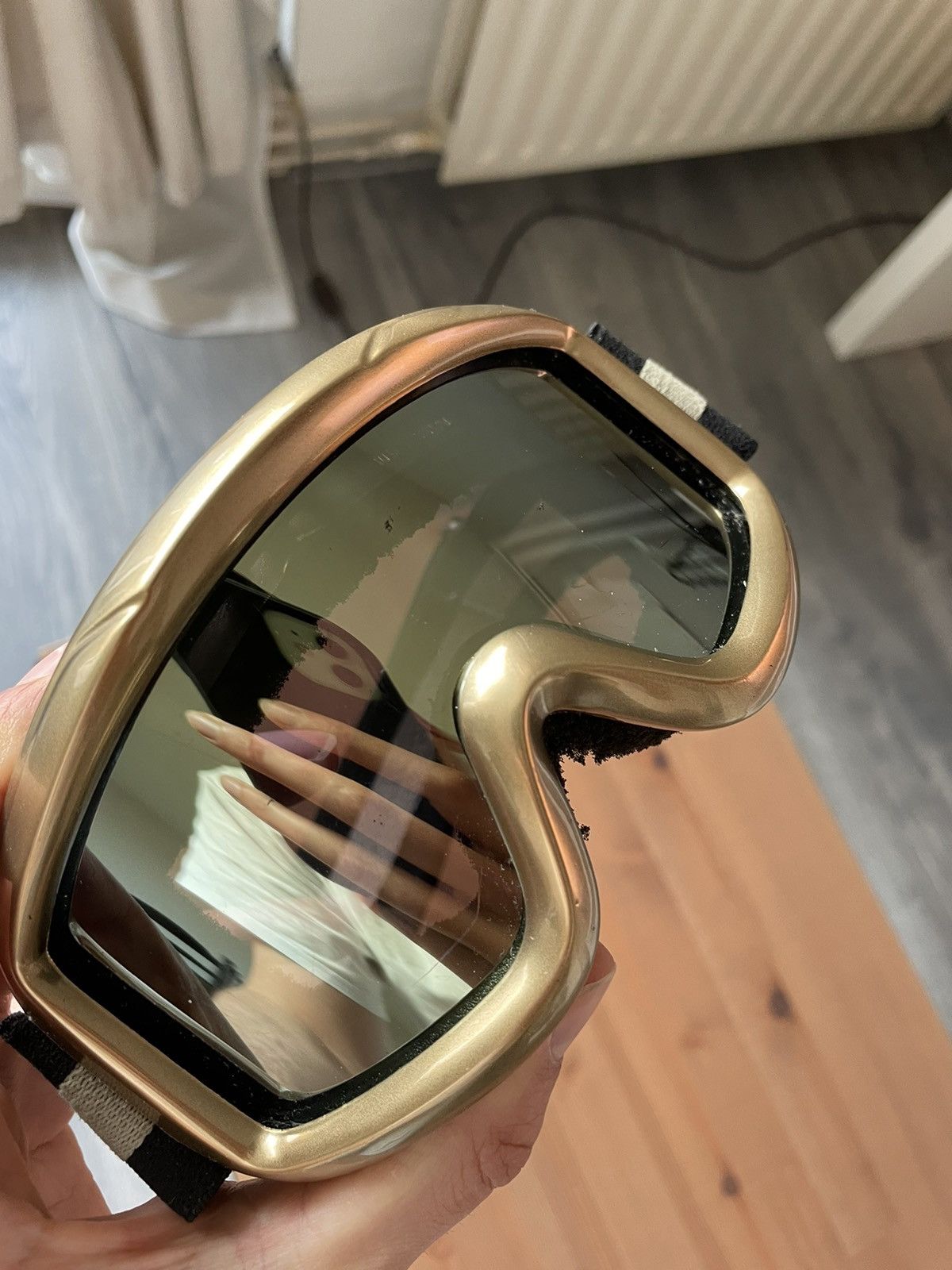 Gucci Gold and Black Ski Goggles Size ONE SIZE - 2 Thumbnail
