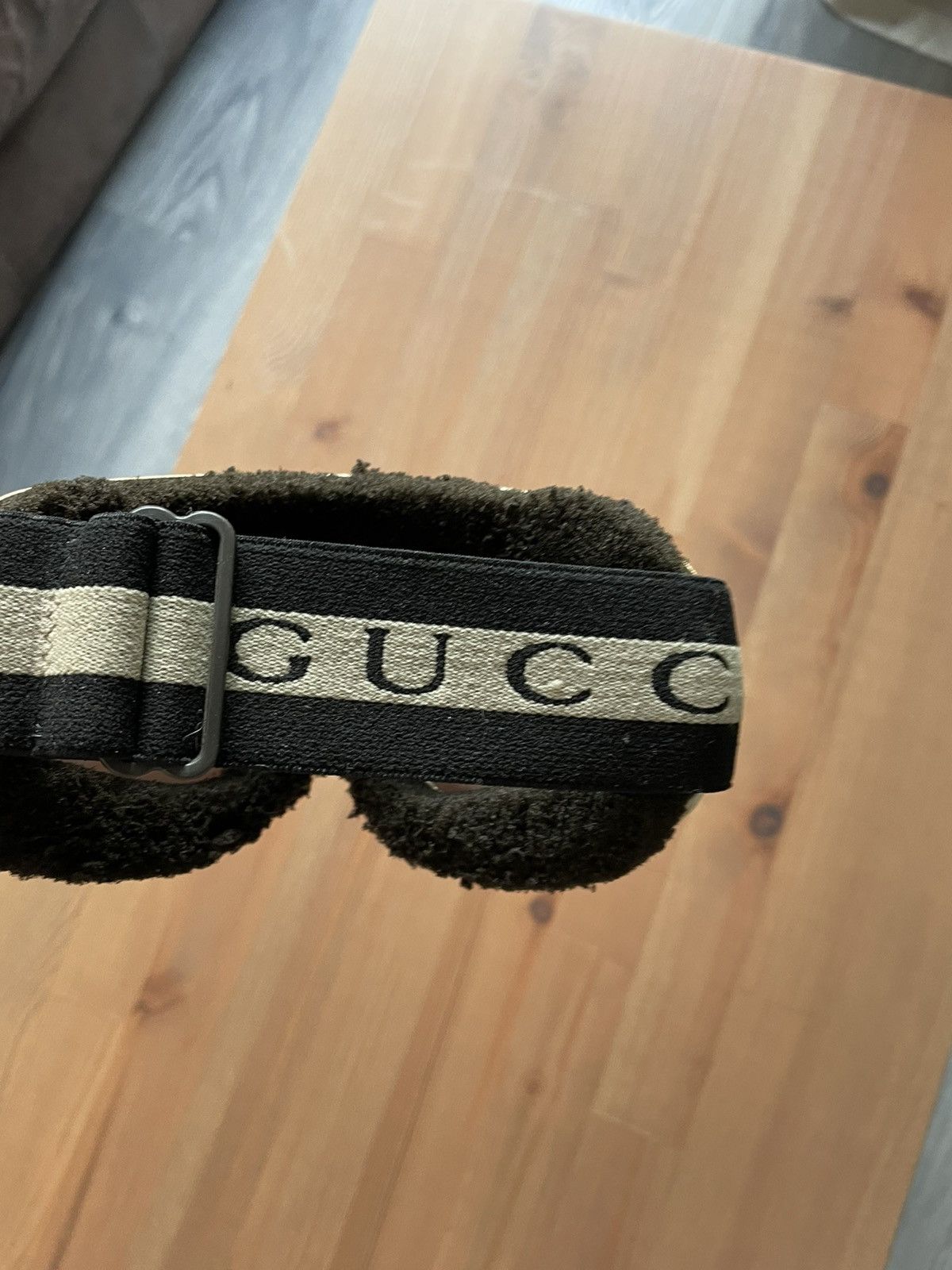 Gucci Gold and Black Ski Goggles Size ONE SIZE - 9 Thumbnail