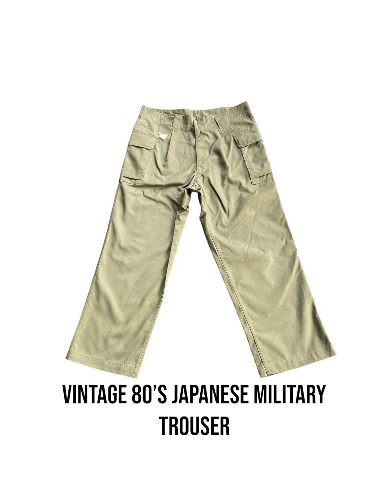 Japanese Brand × Vintage Vintage 80’s Japanese Military Trouser Size US 33 - 1 Thumbnail