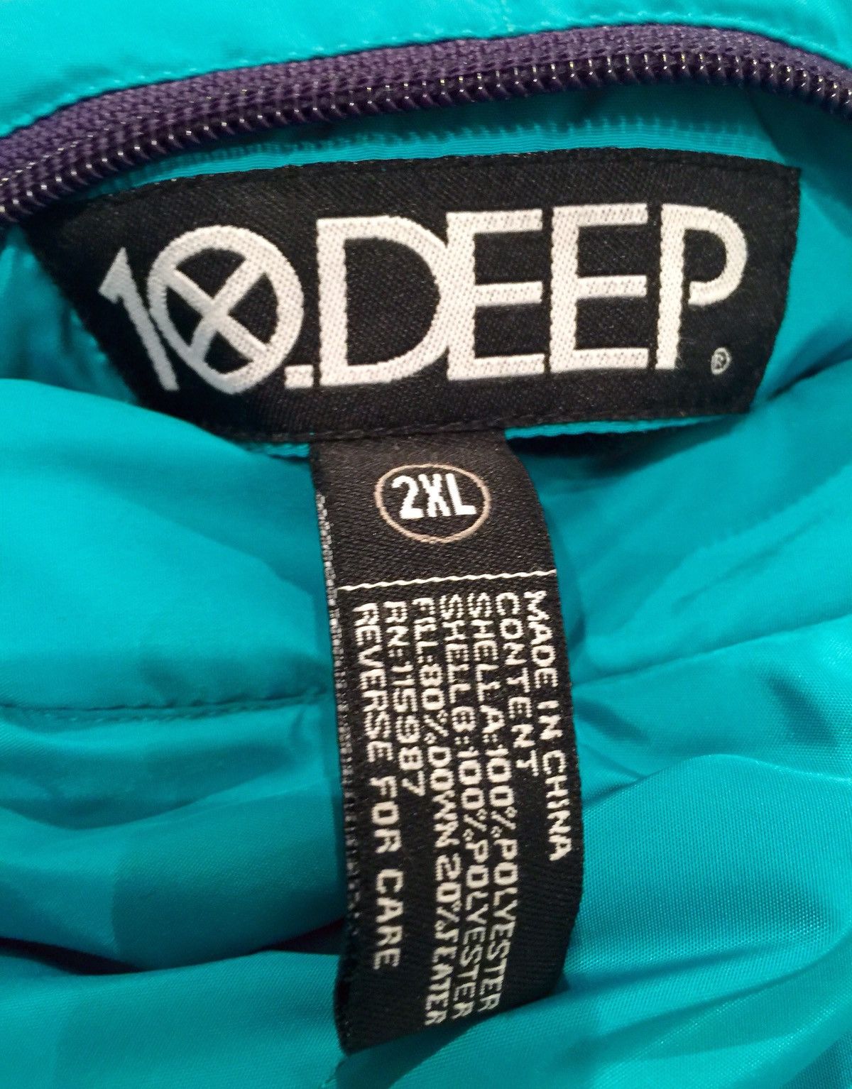 10 Deep 10 Deep Amsterdam Ave reversible puffy vest teal purple XL Size US XXL / EU 58 / 5 - 5 Thumbnail