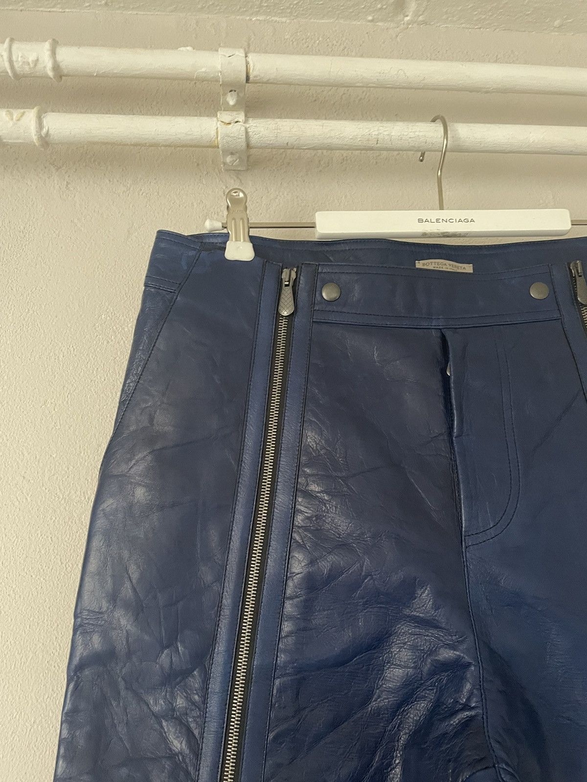 Bottega Veneta FW2016 Leather Biker Pants Size US 33 - 8 Thumbnail