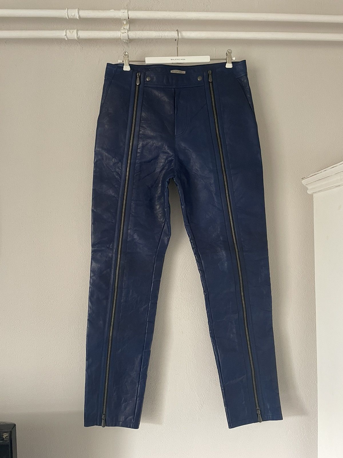 Bottega Veneta FW2016 Leather Biker Pants Size US 33 - 2 Thumbnail