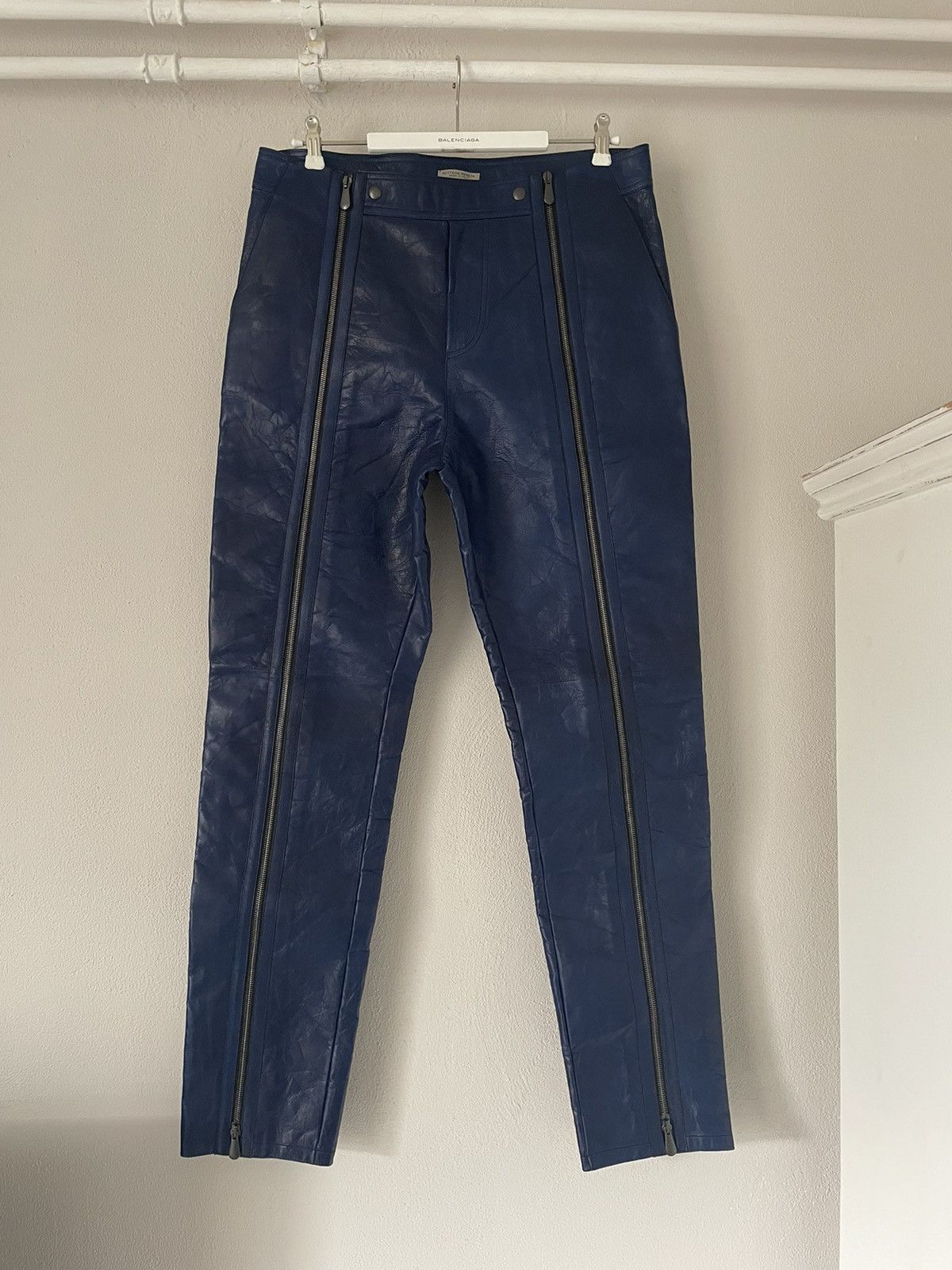 Bottega Veneta FW2016 Leather Biker Pants Size US 33 - 1 Thumbnail