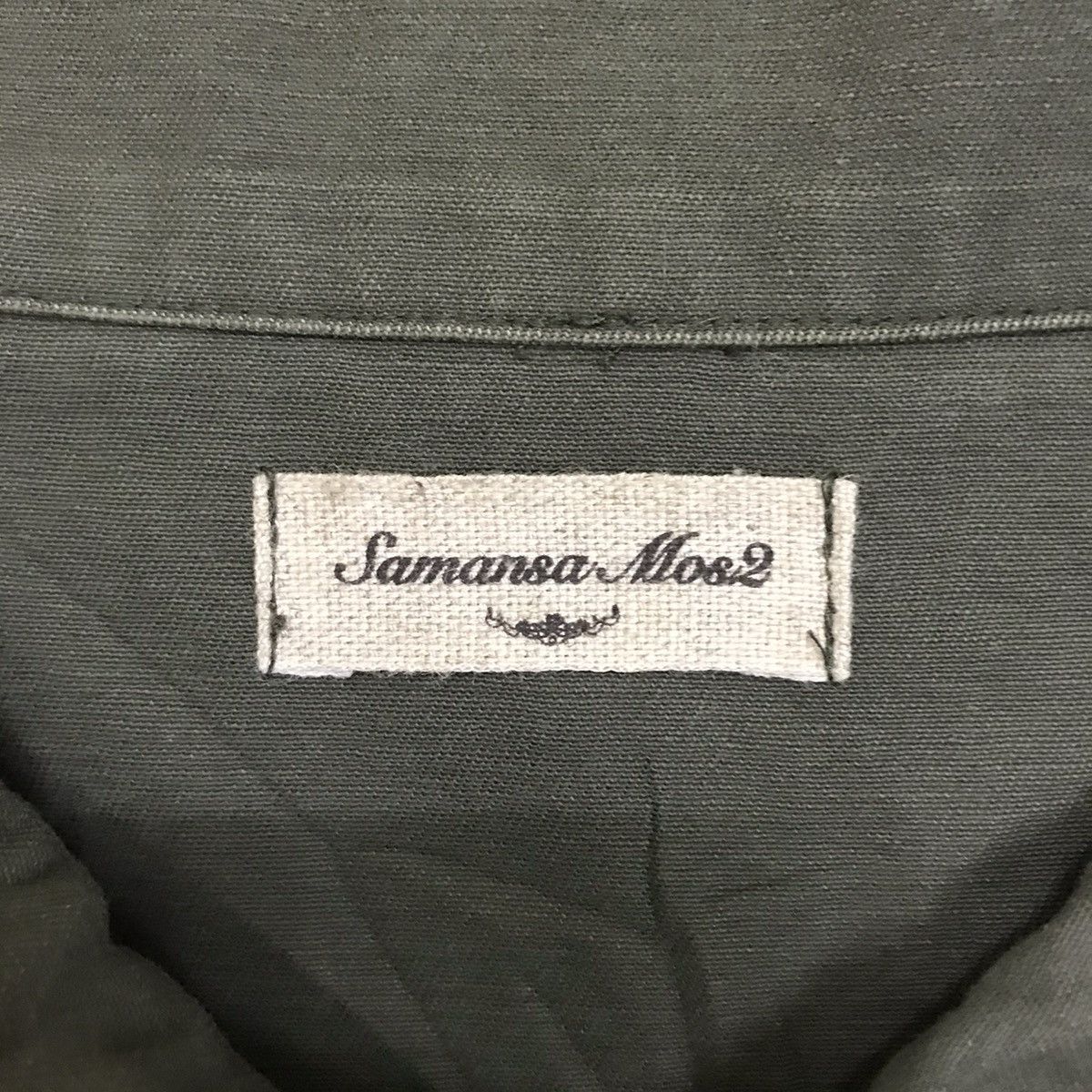 Japanese Brand × Vintage Vintage Samansa Mos2 Japan Army Shirt Size M / US 6-8 / IT 42-44 - 8 Thumbnail