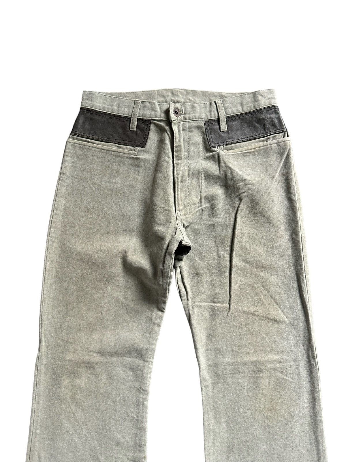 Diesel 2000's Diesel moleskin pant leather pocket Size US 29 - 4 Thumbnail
