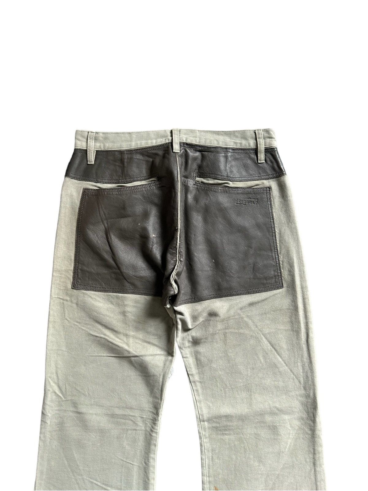 Diesel 2000's Diesel moleskin pant leather pocket Size US 29 - 8 Thumbnail