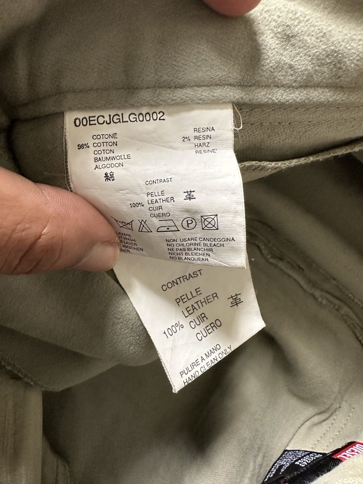 Diesel 2000's Diesel moleskin pant leather pocket Size US 29 - 11 Thumbnail