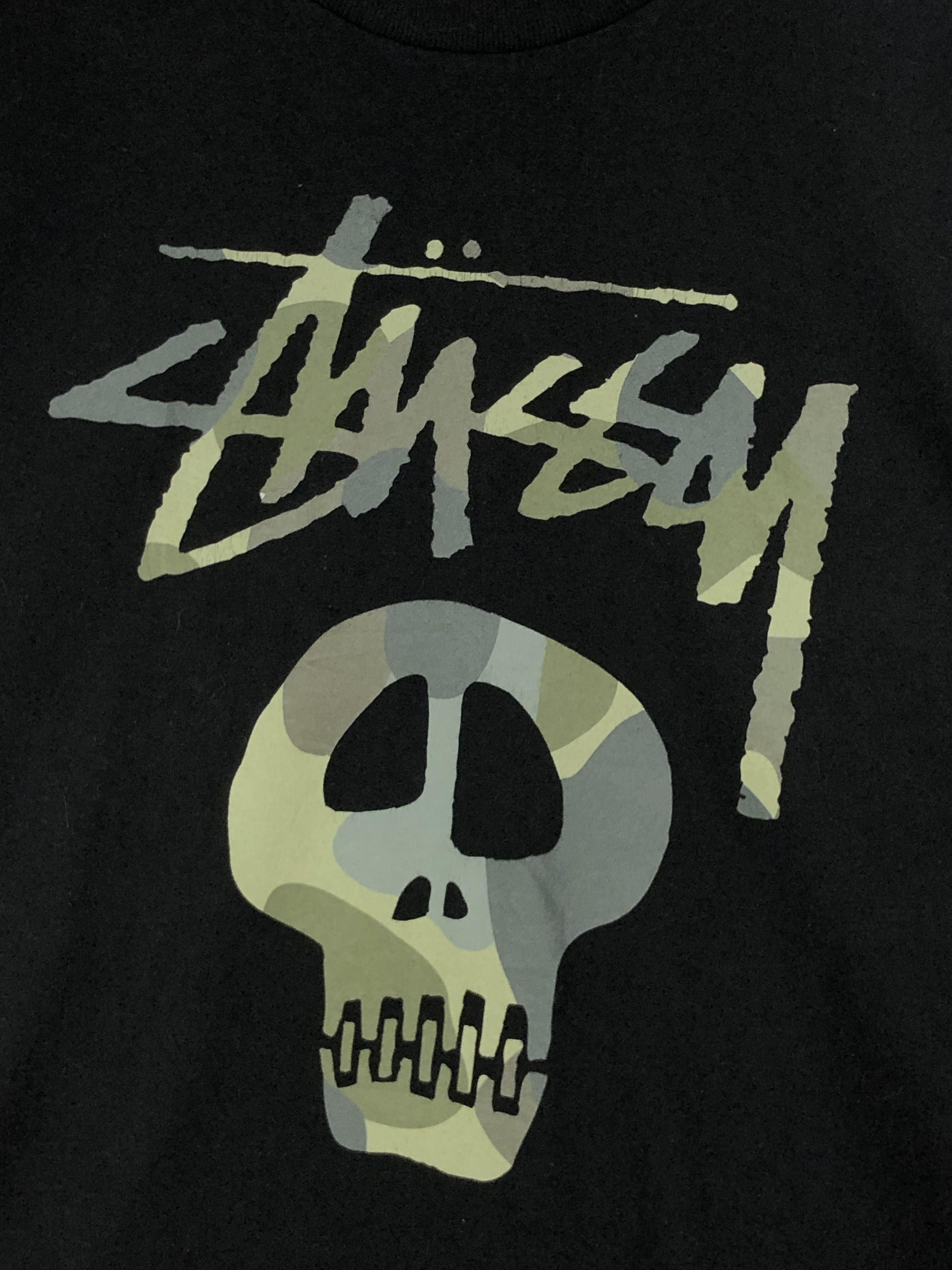 Stussy RARE🔥VINTAGE STUSSY SKULL CAMO L/S OVERSIZED Size US XXL / EU 58 / 5 - 3 Thumbnail