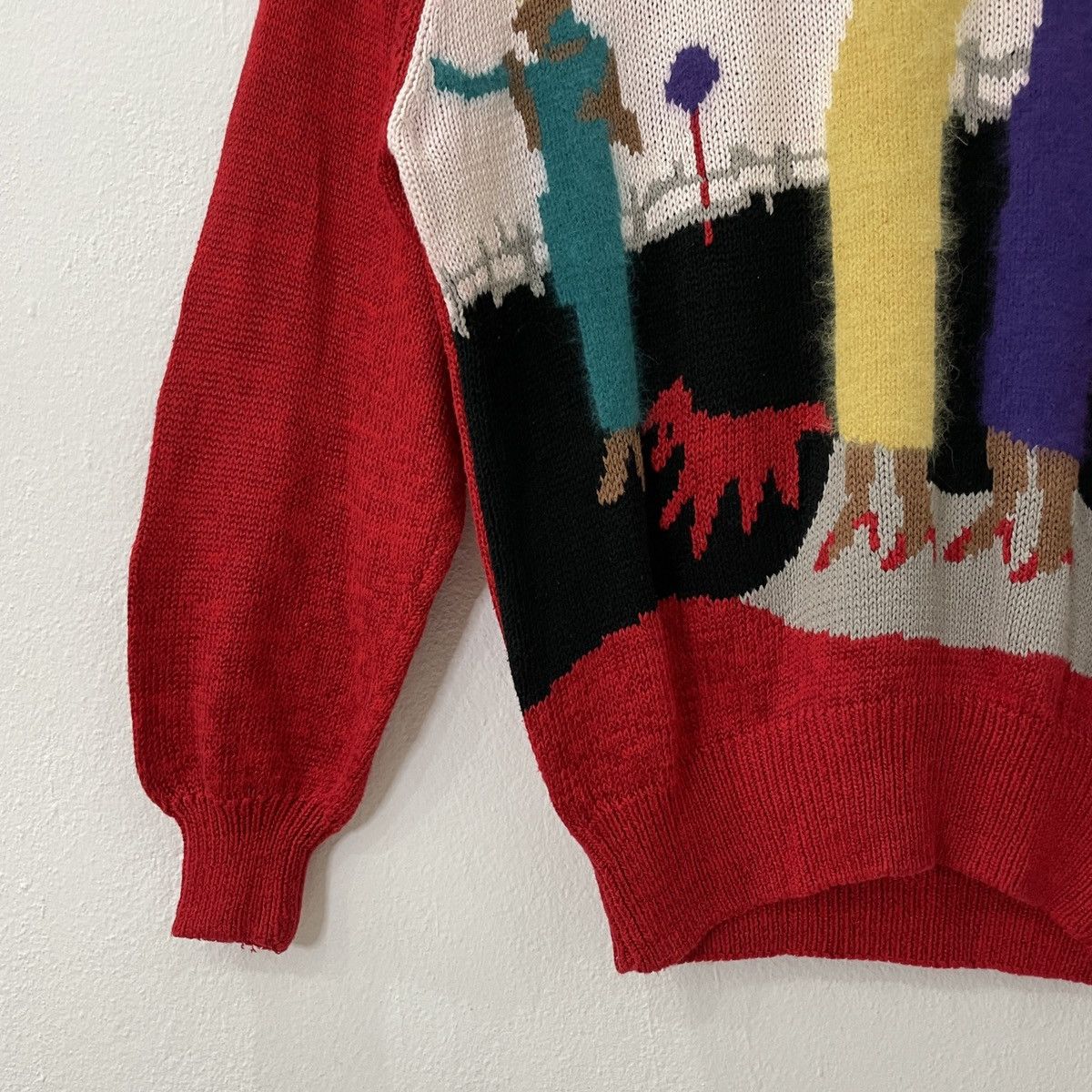 Japanese Brand Vintage Michel Randam Human Motive Crewneck Knitwear Size US M / EU 48-50 / 2 - 3 Thumbnail