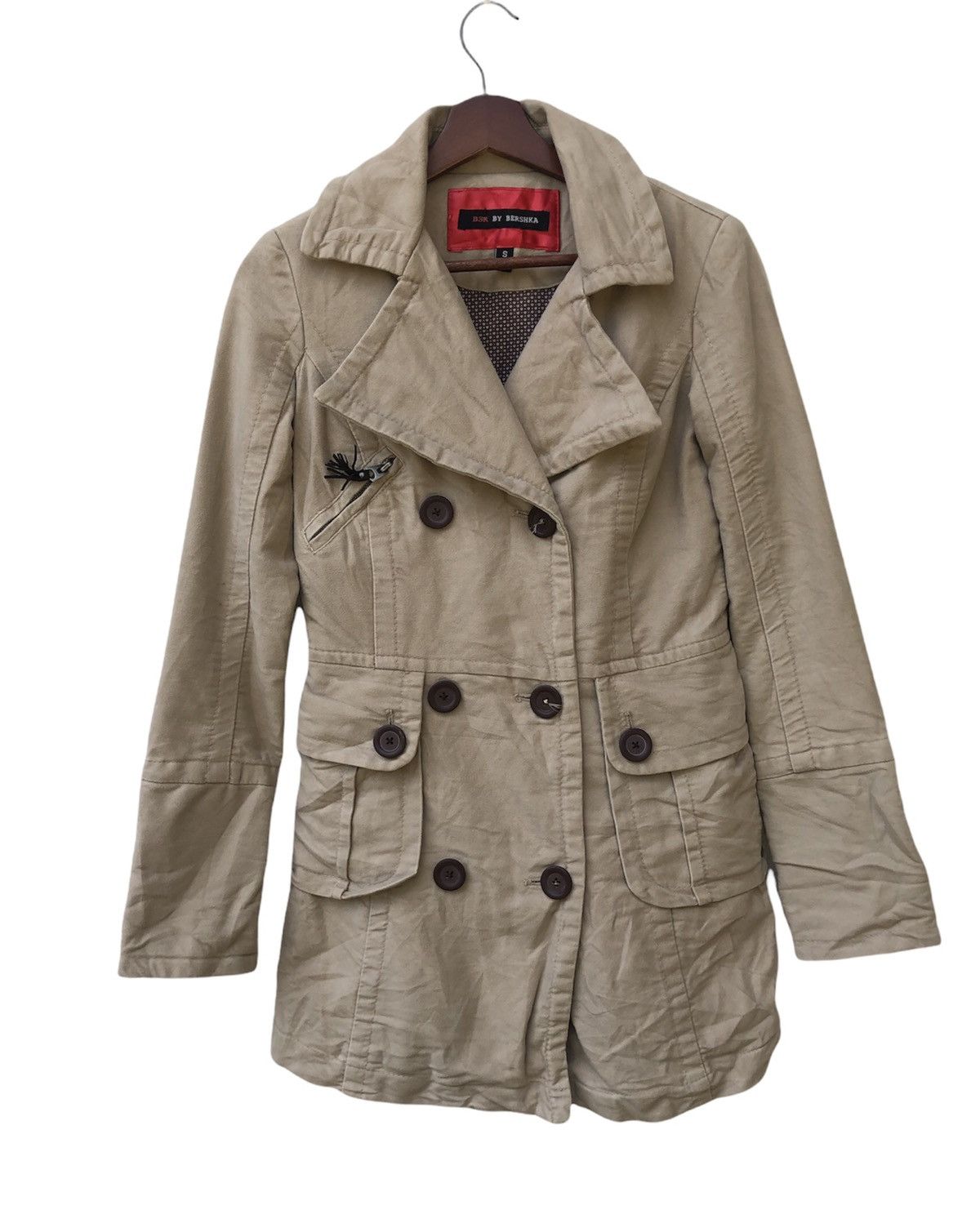 Bershka Berskha Double Collar Parkas Jacket Size S / US 4 / IT 40 - 1 Thumbnail