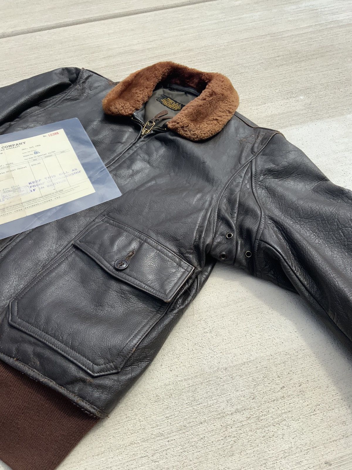 Vintage 1964 G-1 Flight Jacket (OG Receipt) Size US M / EU 48-50 / 2 - 4 Thumbnail