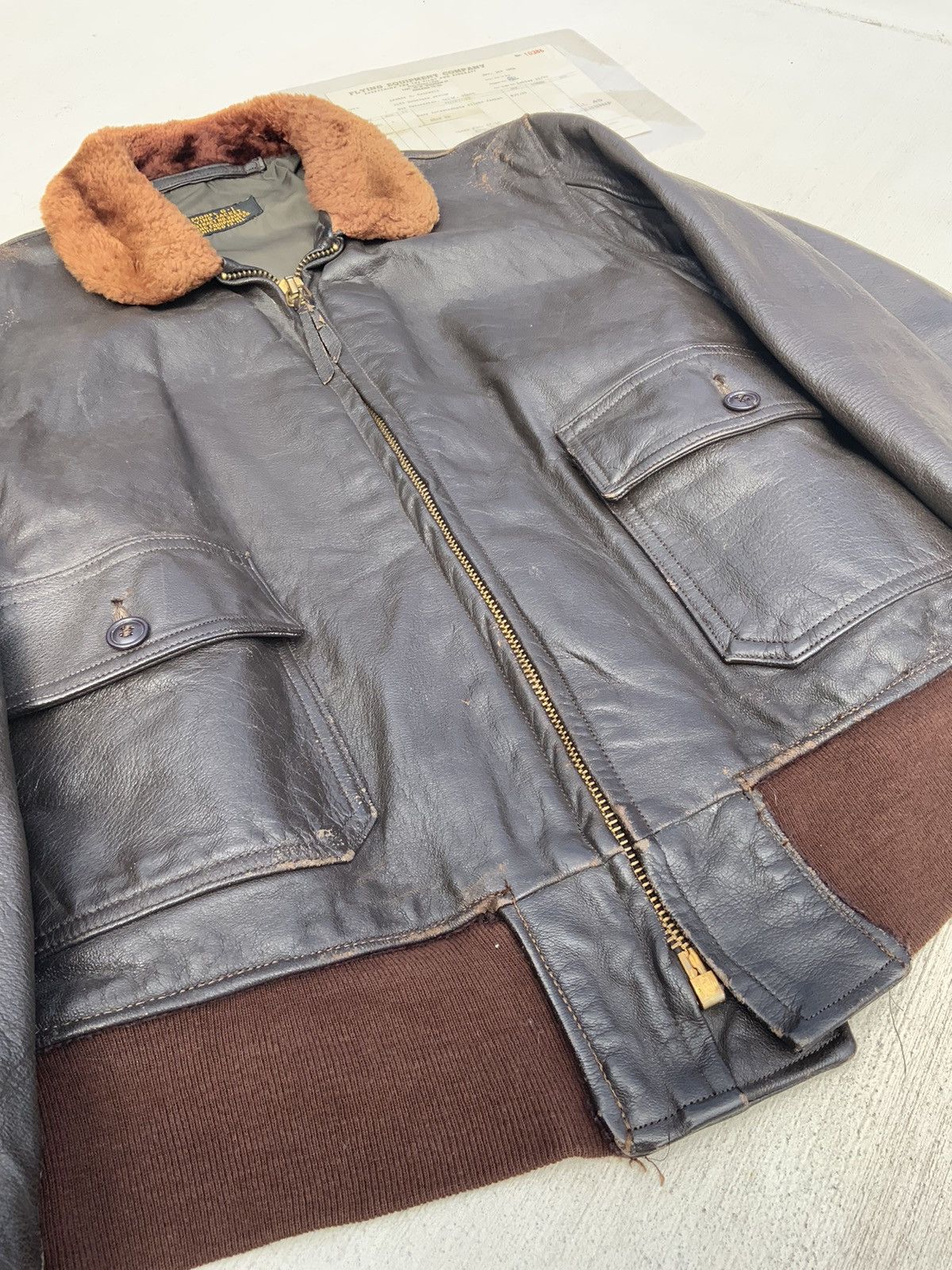Vintage 1964 G-1 Flight Jacket (OG Receipt) Size US M / EU 48-50 / 2 - 3 Thumbnail