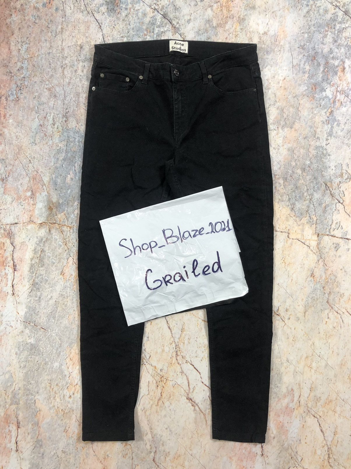 Acne Studios Acne studios black denim pants Size US 30 / EU 46 - 4 Thumbnail