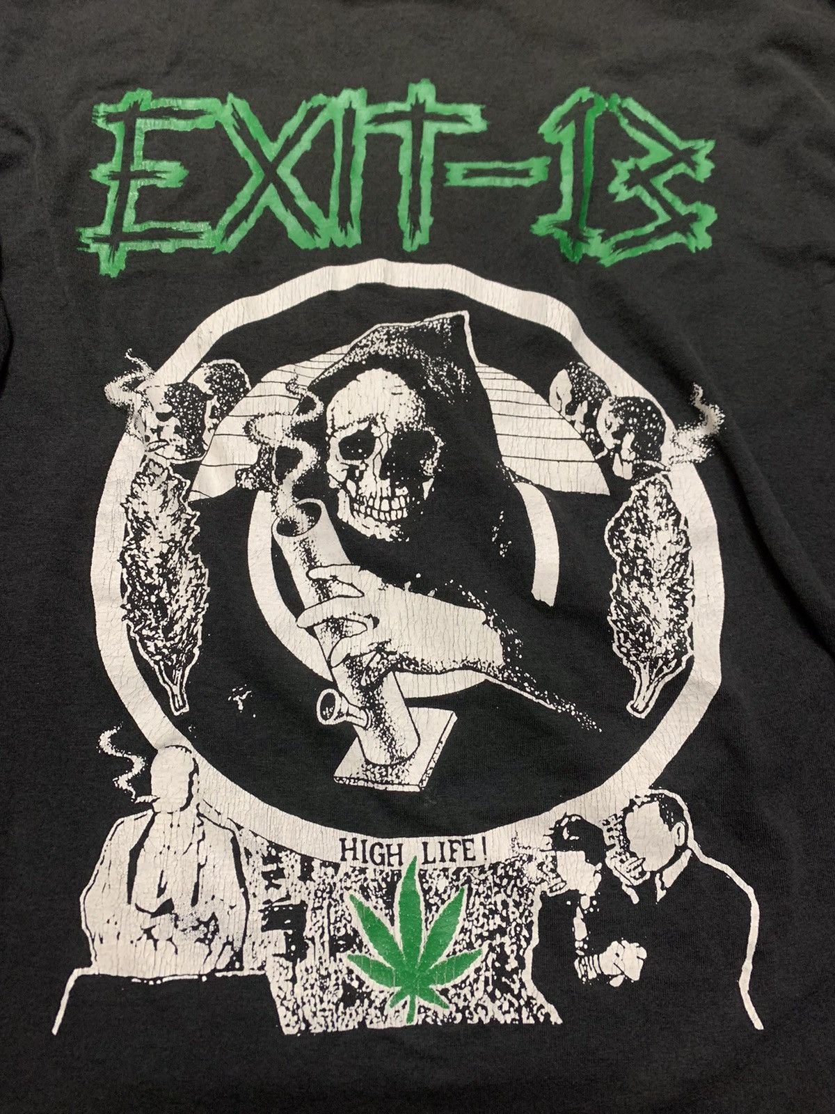 EXIT13 tシャツ L 90s Exit-13 Band High Life Album Unisex Adult Shirt Cotton Full