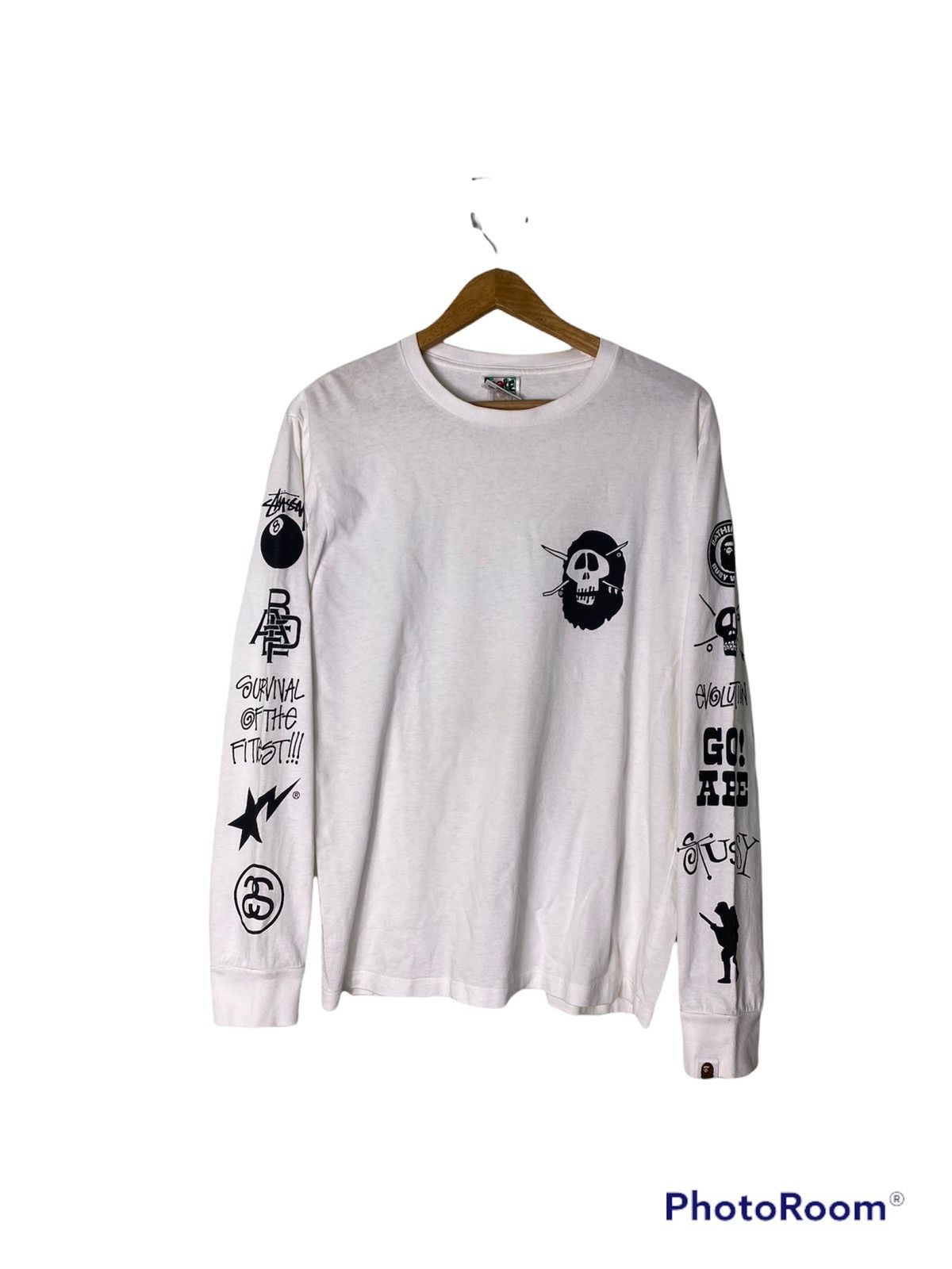 Bape × Nigo × Stussy Bape x Stussy Multi Logo tee Size US M / EU 48-50 / 2 - 1 Thumbnail