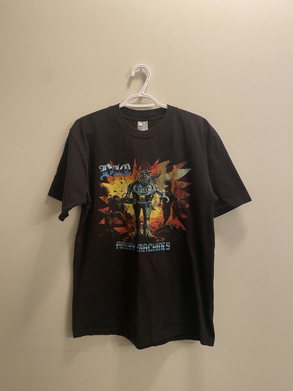 image of Band Tees x Vintage 1996 Dio Angry Machines Tour Shirt Black Sabbath, Men's (Size Large)