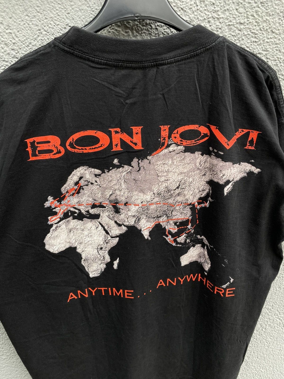 Band Tees × Bon Jovi × Vintage Bon Jovi 1995 Crossroad World Tour Anytime Anywhere Tee Size US L / EU 52-54 / 3 - 8 Thumbnail