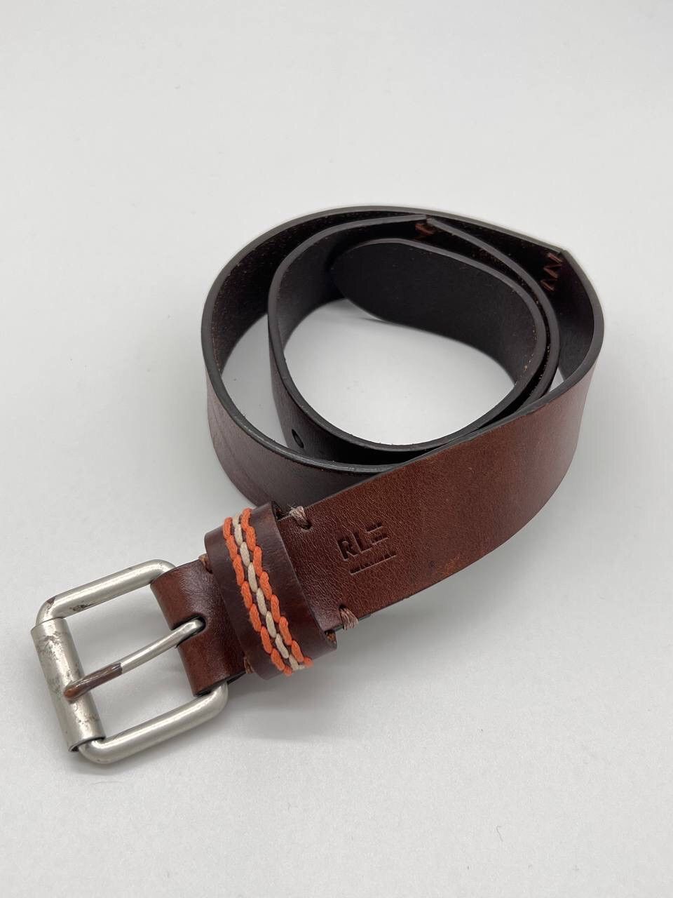 Polo Ralph Lauren × Ralph Lauren × Ralph Lauren Black Label Polo Ralph Lauren Brown Leather Belt Size ONE SIZE - 1 Thumbnail