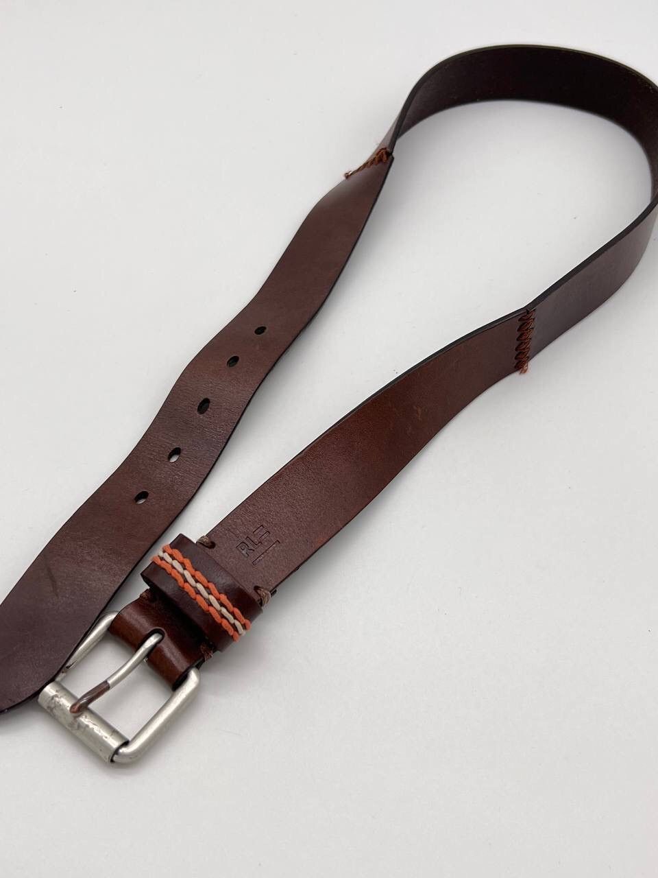 Polo Ralph Lauren × Ralph Lauren × Ralph Lauren Black Label Polo Ralph Lauren Brown Leather Belt Size ONE SIZE - 2 Thumbnail