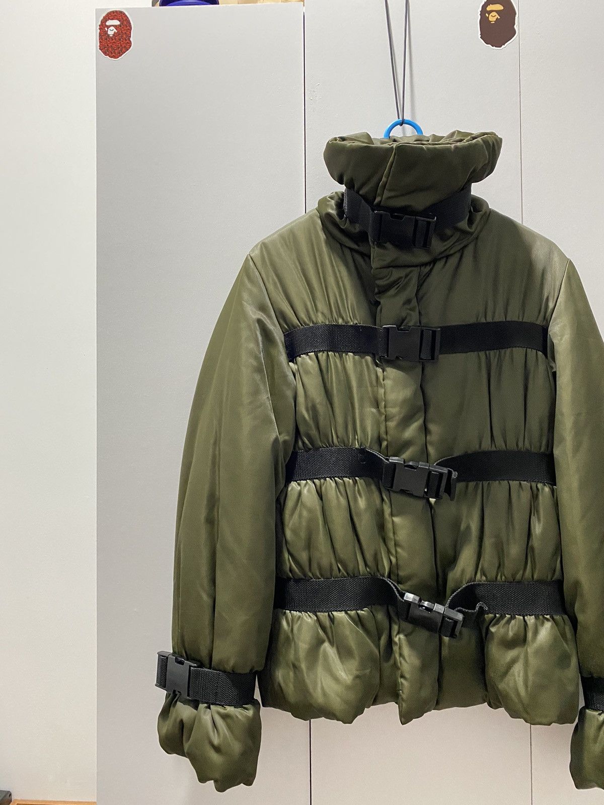 Jean Paul Gaultier Runway AW03 JPG Bondage Strap PufferJacket Size M / US 6-8 / IT 42-44 - 5 Thumbnail