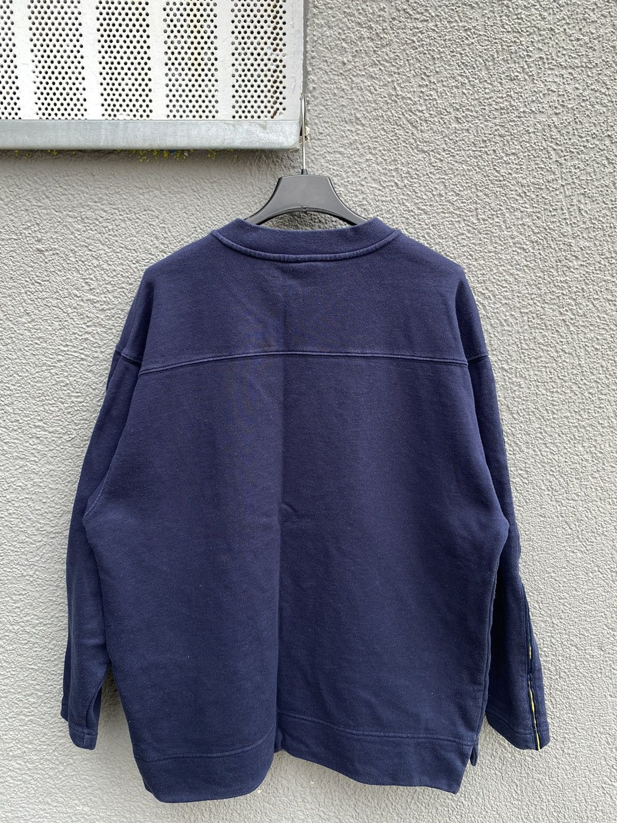 Nike × Vintage Vintage Nike Sweatshirt Big Logo Blue Size US S / EU 44-46 / 1 - 7 Thumbnail